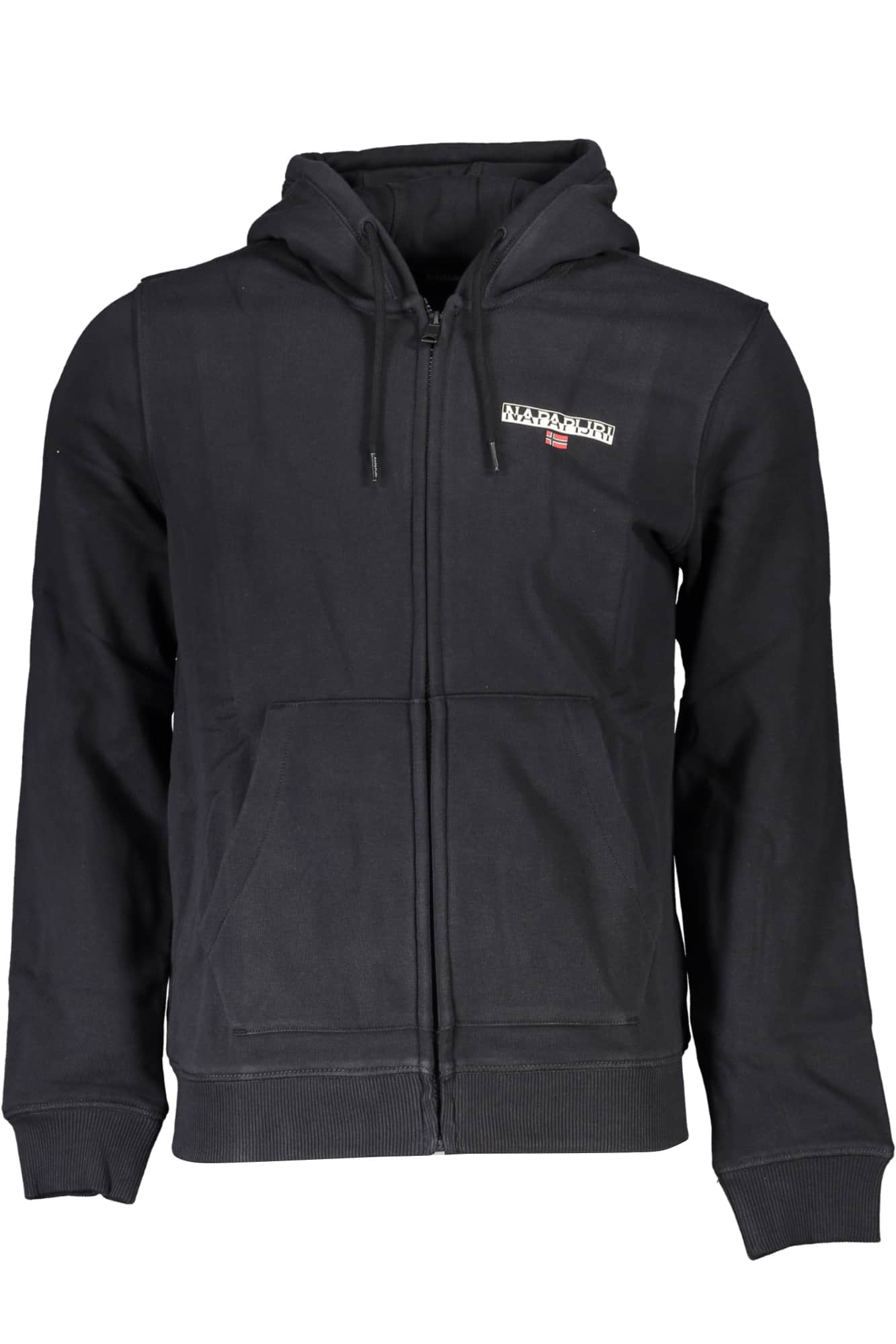 NAPAPIJRI MEN'S BLACK ZIP SWEATSHIRT