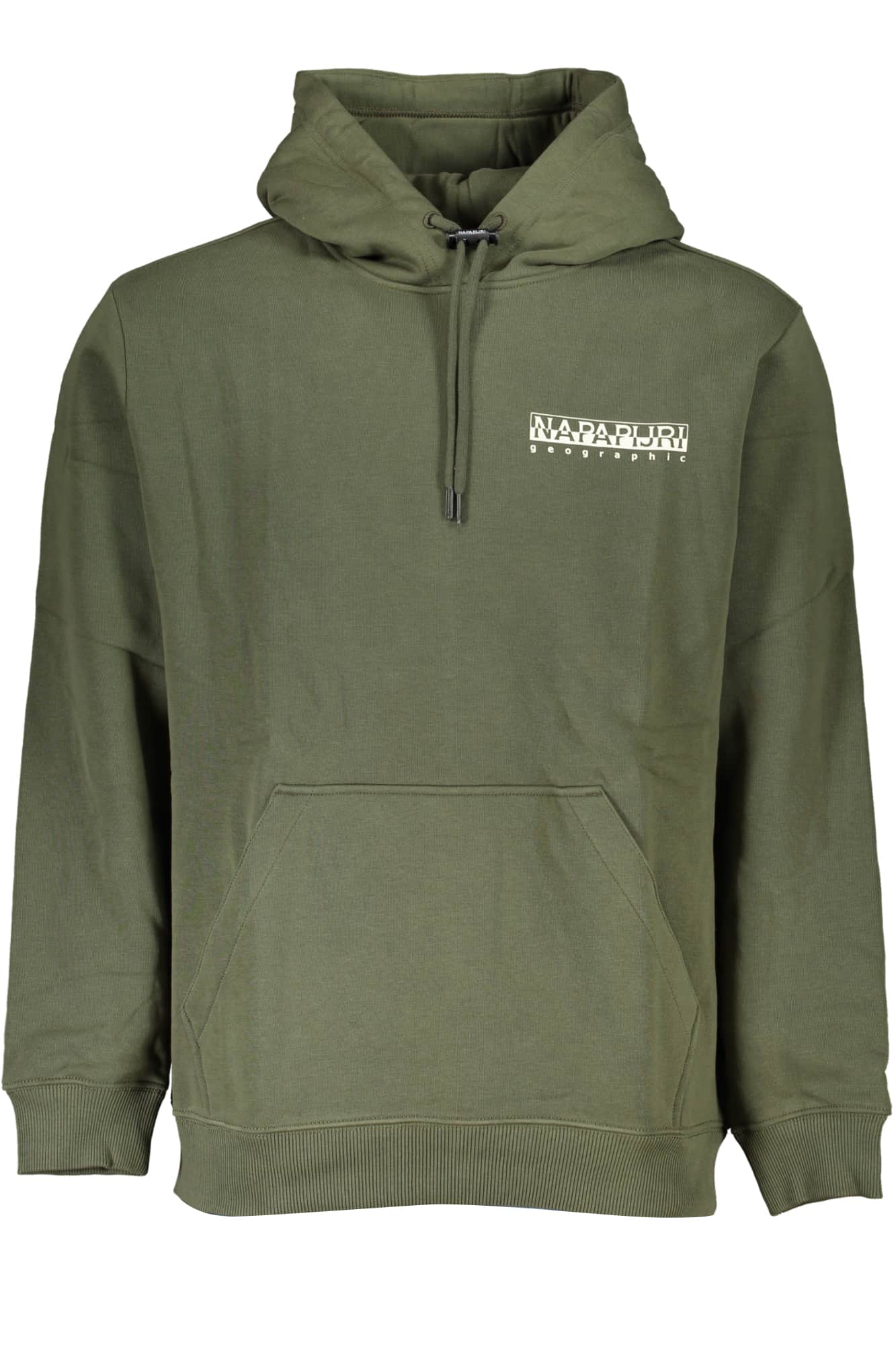 NAPAPIJRI GREEN MEN'S ZIPLESS SWEATSHIRT