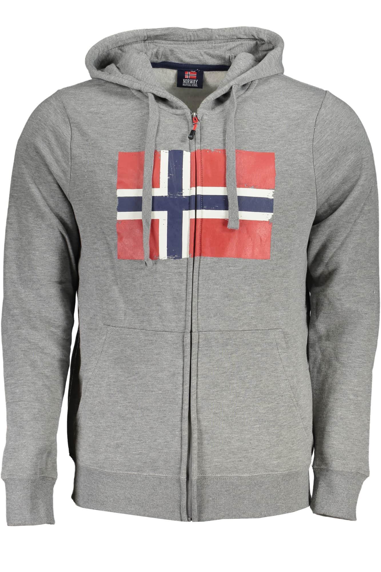 NORWAY 1963 HEREN'S GRAY ZIP SWEATER