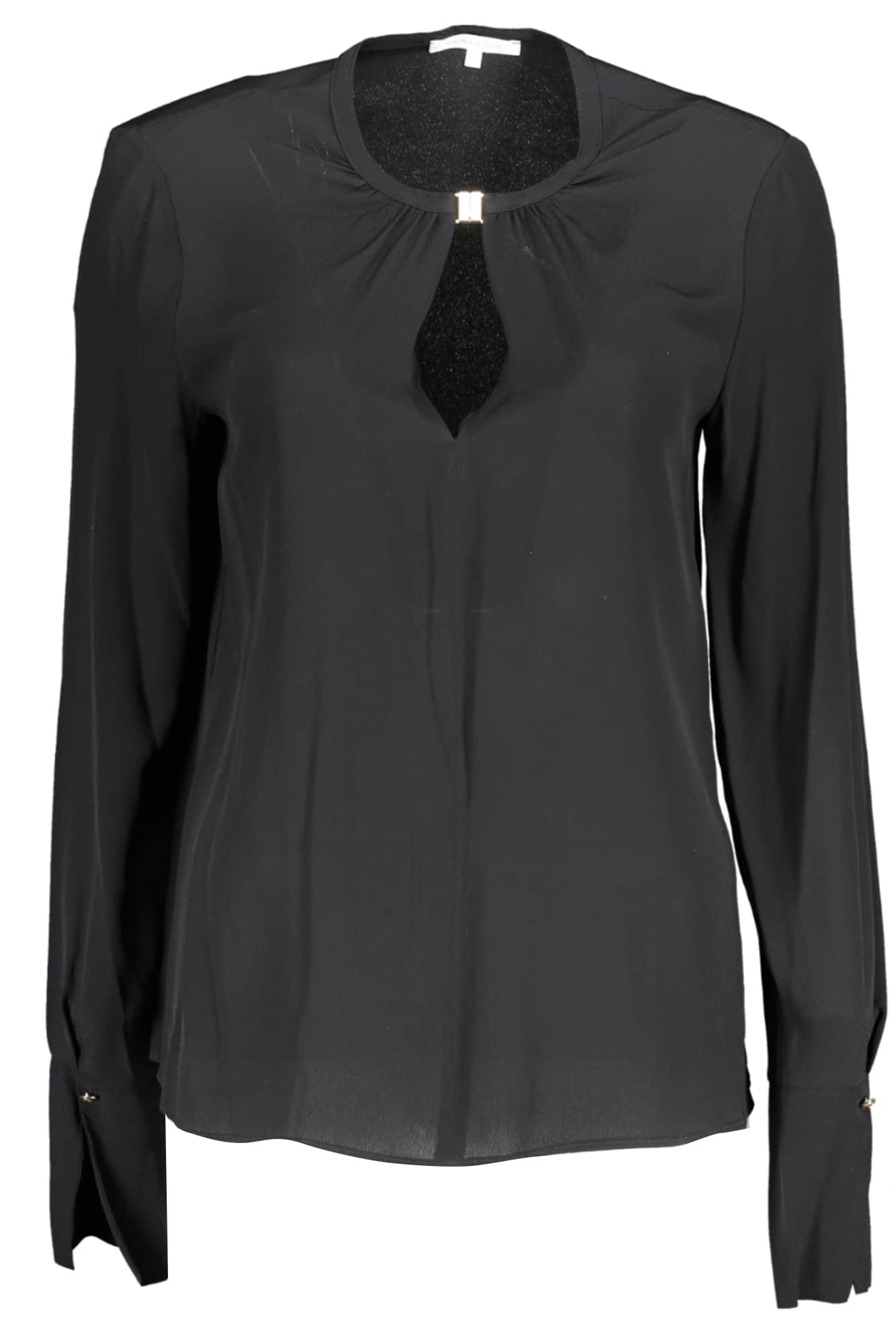 PATRIZIA PEPE DAMES LANGE MOUW SHIRT ZWART