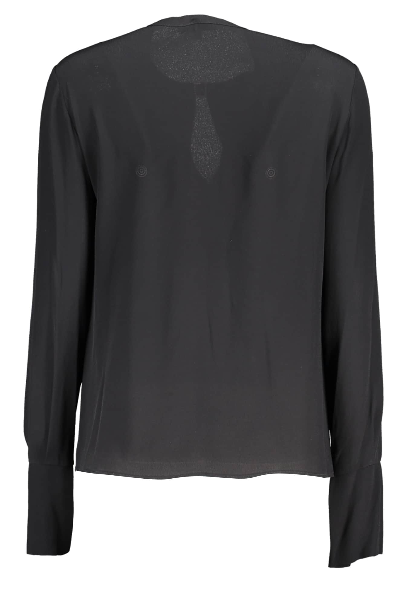 PATRIZIA PEPE DAMES LANGE MOUW SHIRT ZWART
