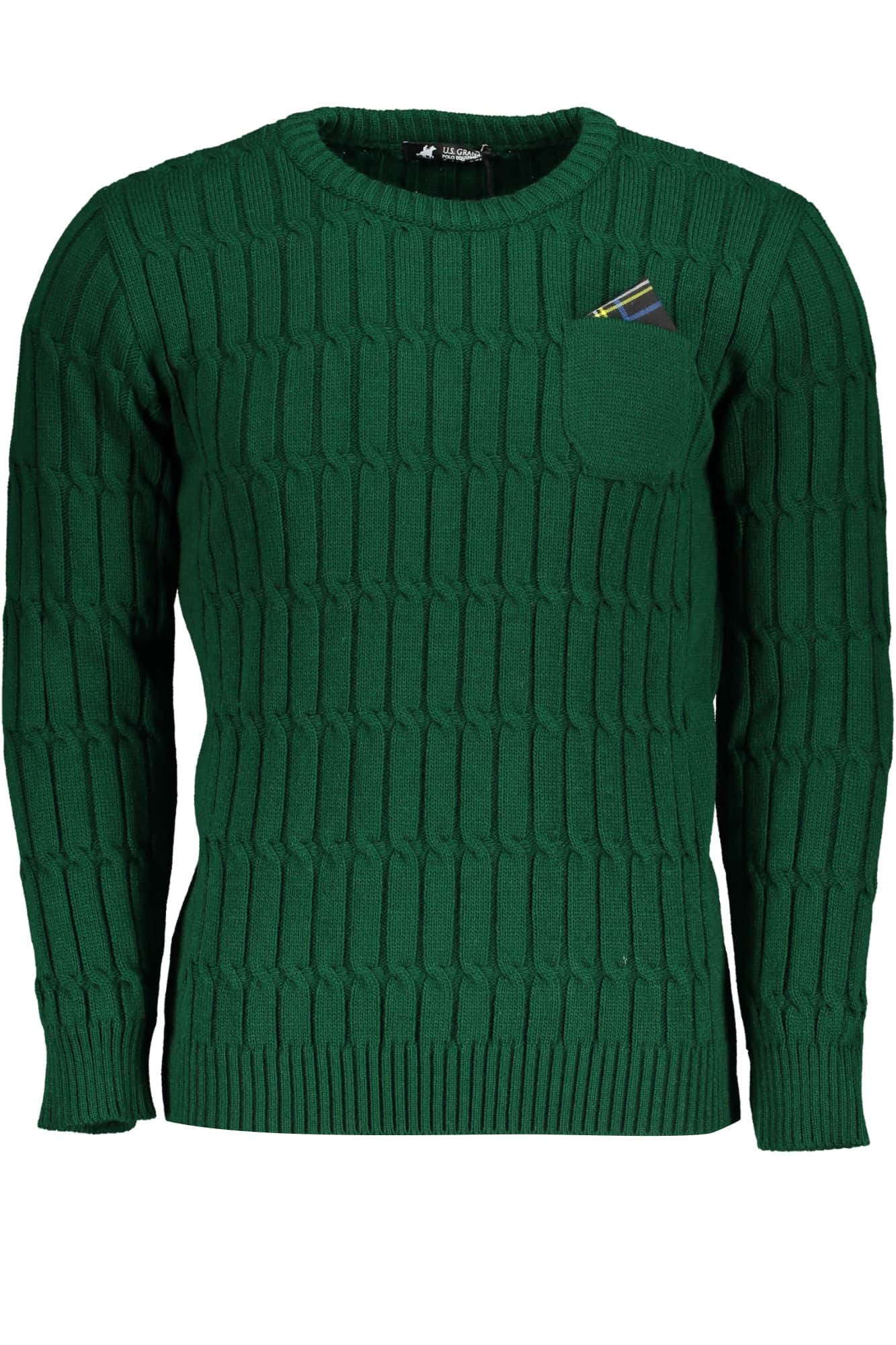 US GRAND MEN'S BLACK SWEATER