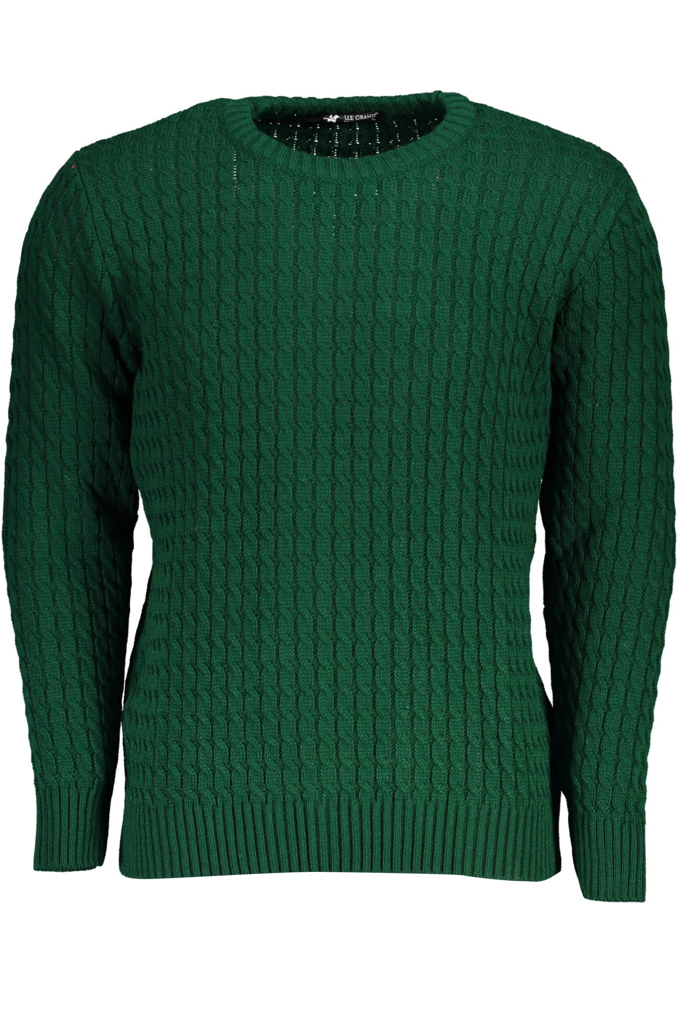 US GRAND MEN'S GREEN SWEATER