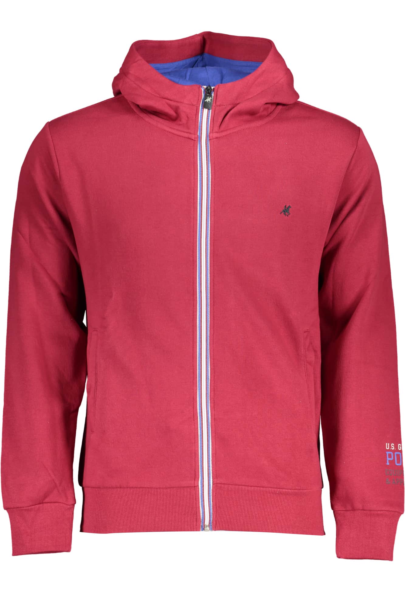 US GRAND MEN'S GREEN ZIP-UP SWEATSHIRT