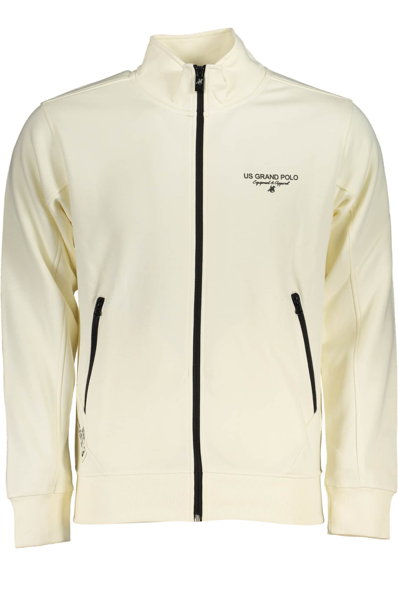 US GRAND MEN'S BLACK ZIP-UP SWEATSHIRT