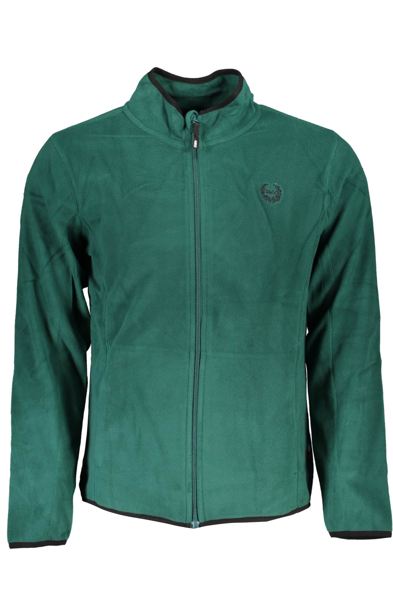 GIAN MARCO VENTURI MEN'S GRAY ZIP SWEATSHIRT