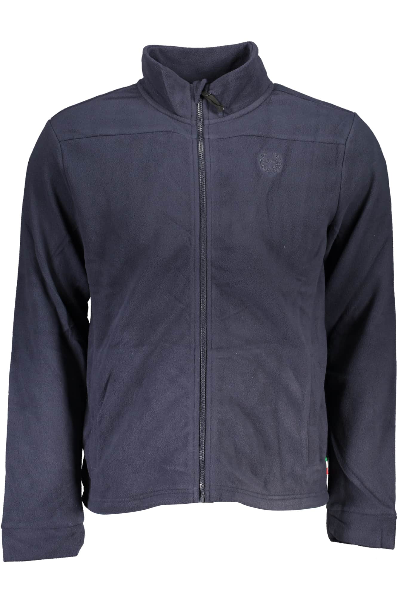 GIAN MARCO VENTURI MEN'S GREEN ZIP SWEATSHIRT