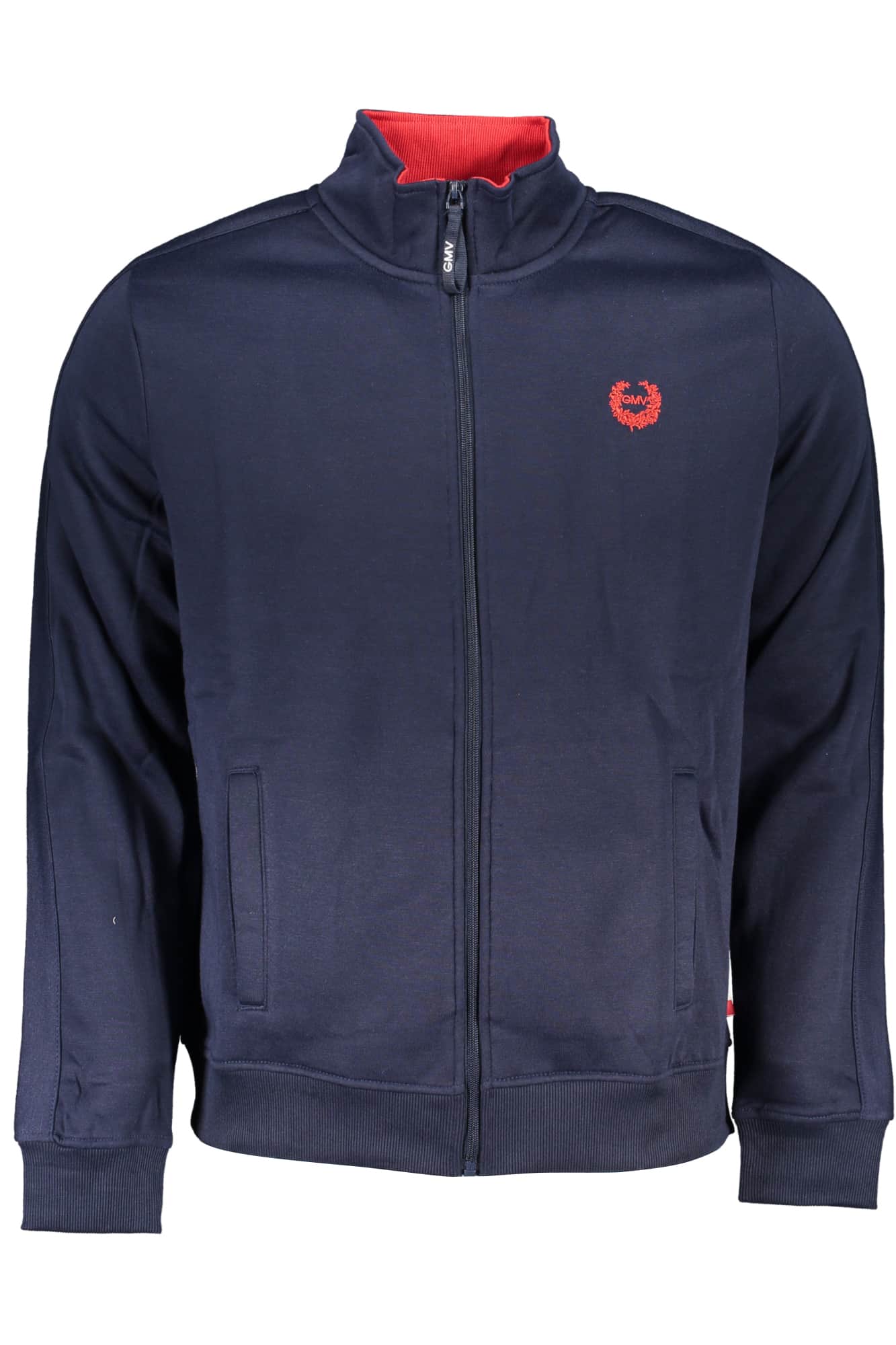 GIAN MARCO VENTURI MEN'S BLUE ZIP SWEATSHIRT