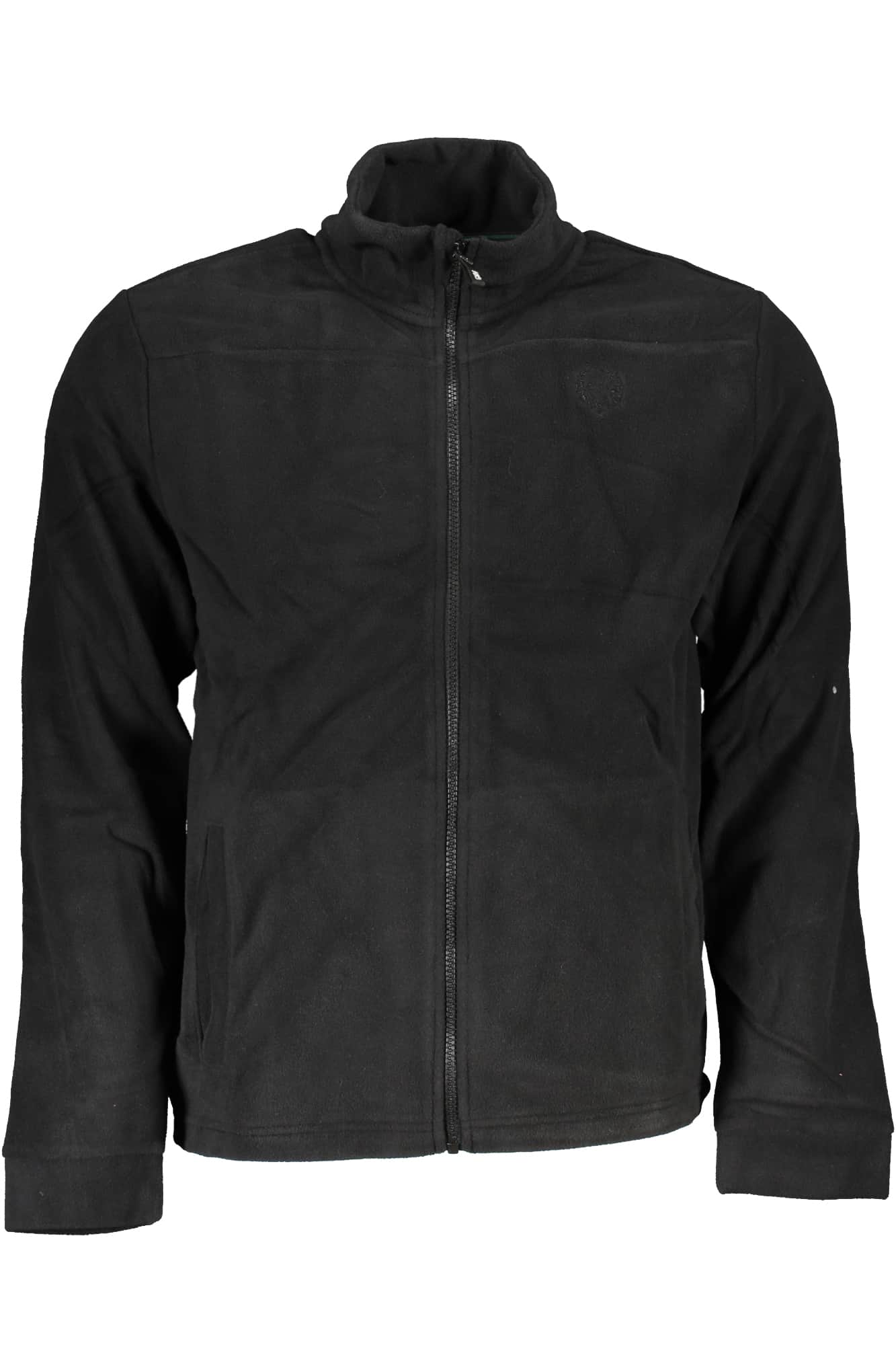 GIAN MARCO VENTURI MEN'S GREEN ZIP SWEATSHIRT
