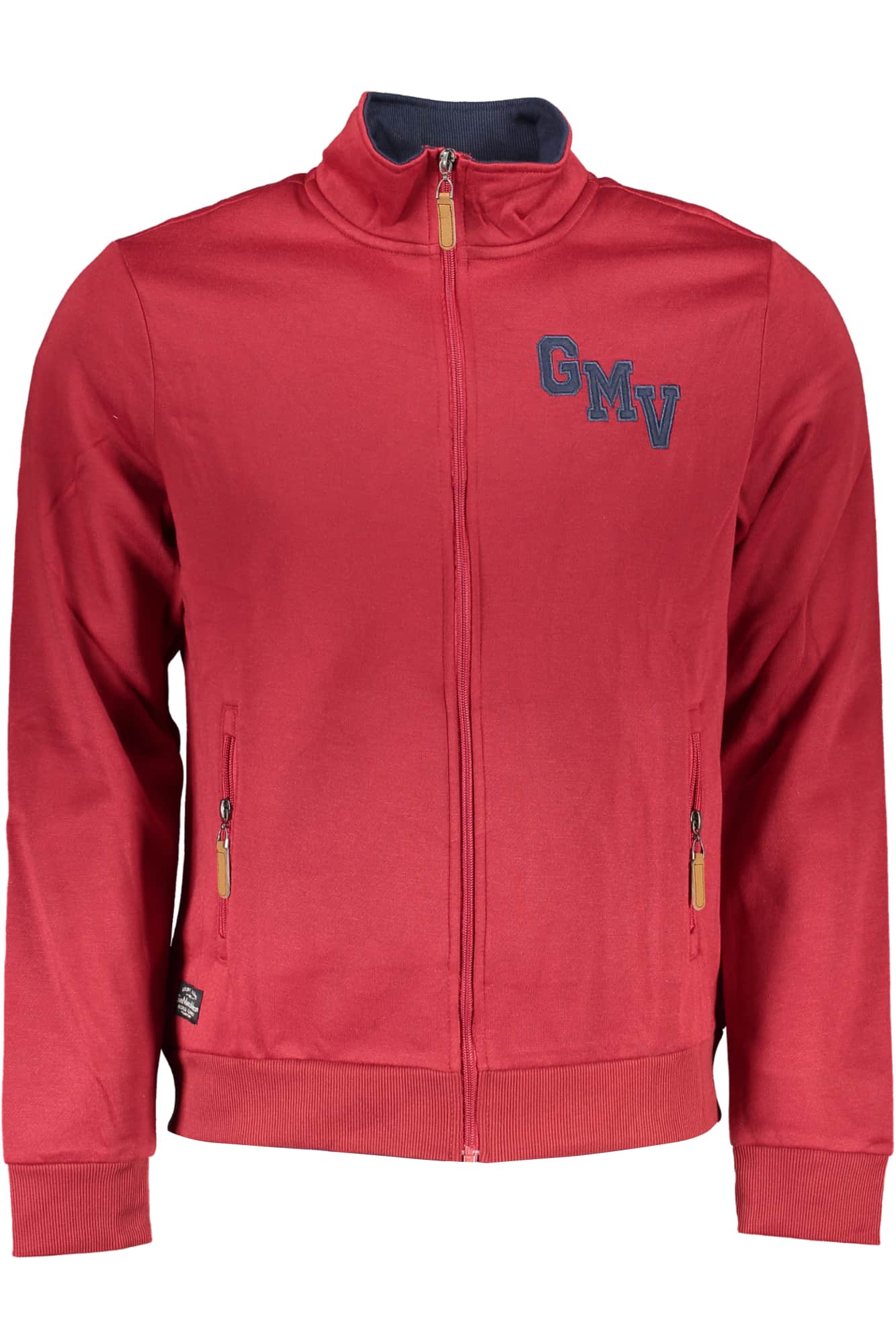 GIAN MARCO VENTURI MEN'S BLUE ZIP SWEATSHIRT