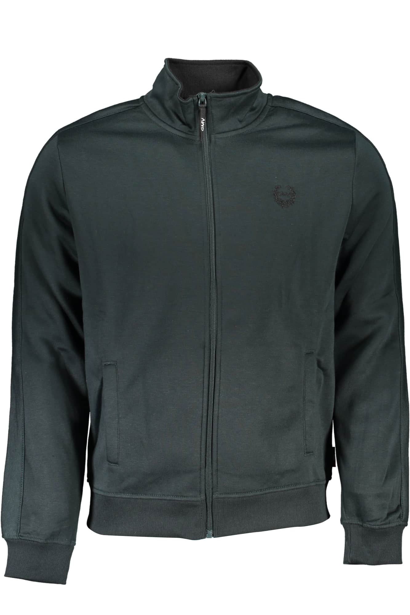 GIAN MARCO VENTURI MEN'S BLUE ZIP SWEATSHIRT