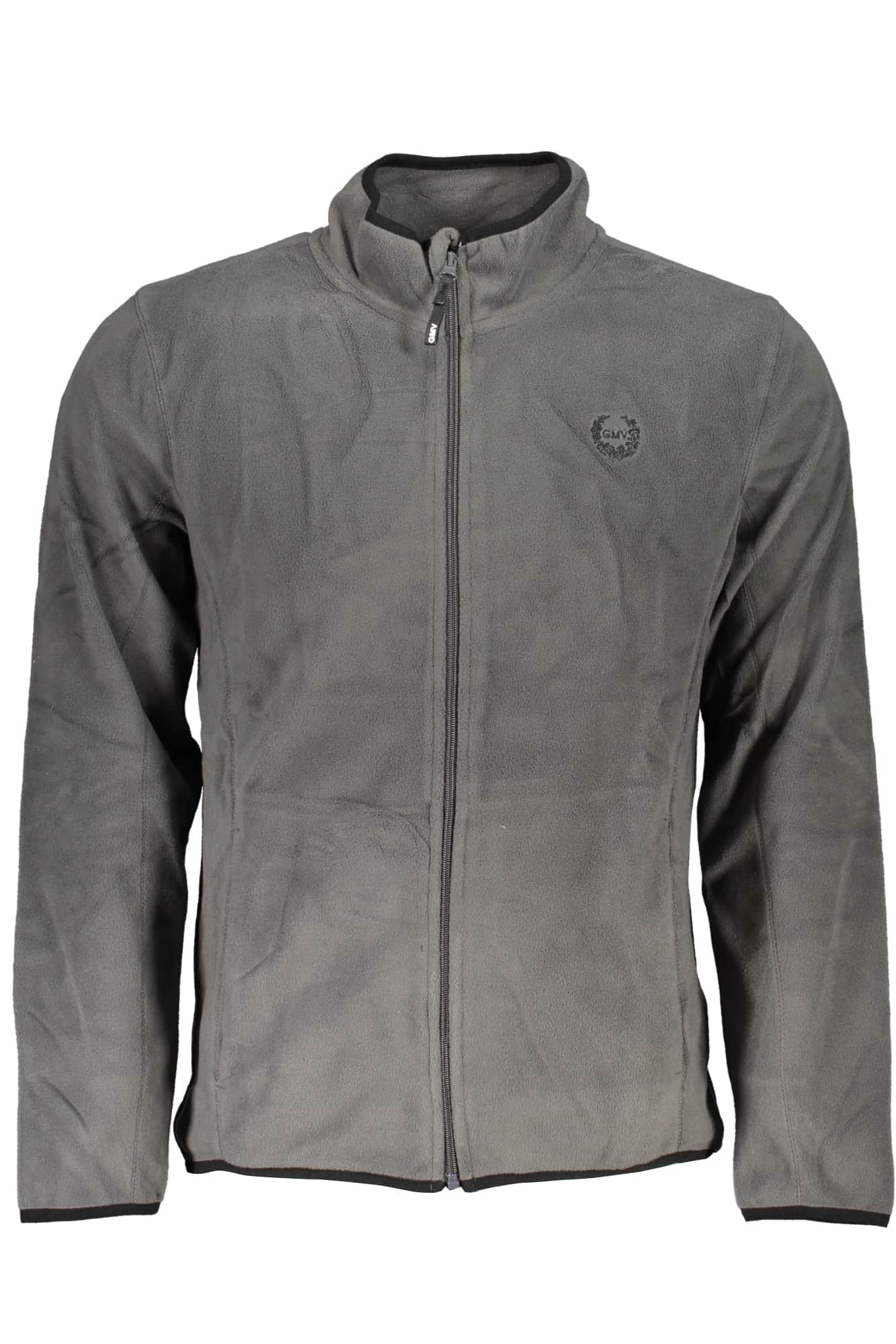 GIAN MARCO VENTURI MEN'S GRAY ZIP SWEATSHIRT
