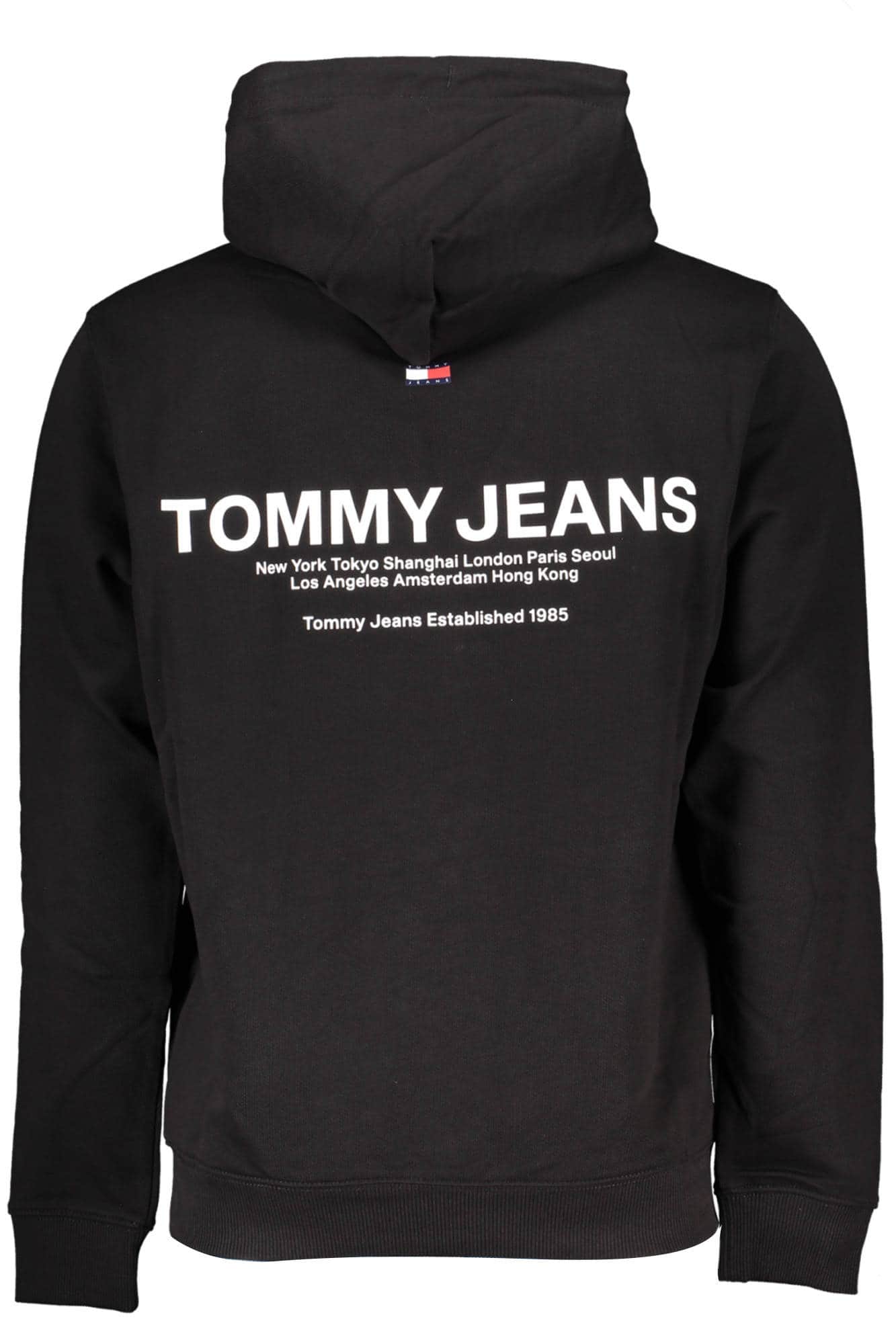 TOMMY HILFIGER MEN'S BLACK ZIPLESS SWEATSHIRT