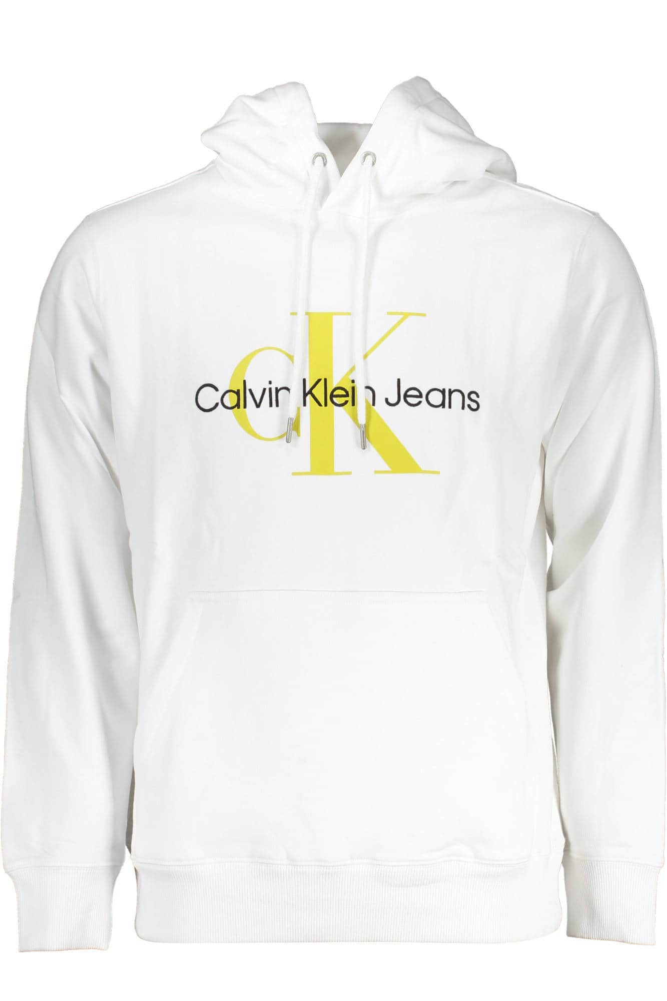CALVIN KLEIN MEN'S WHITE ZIPLESS SWEATSHIRT