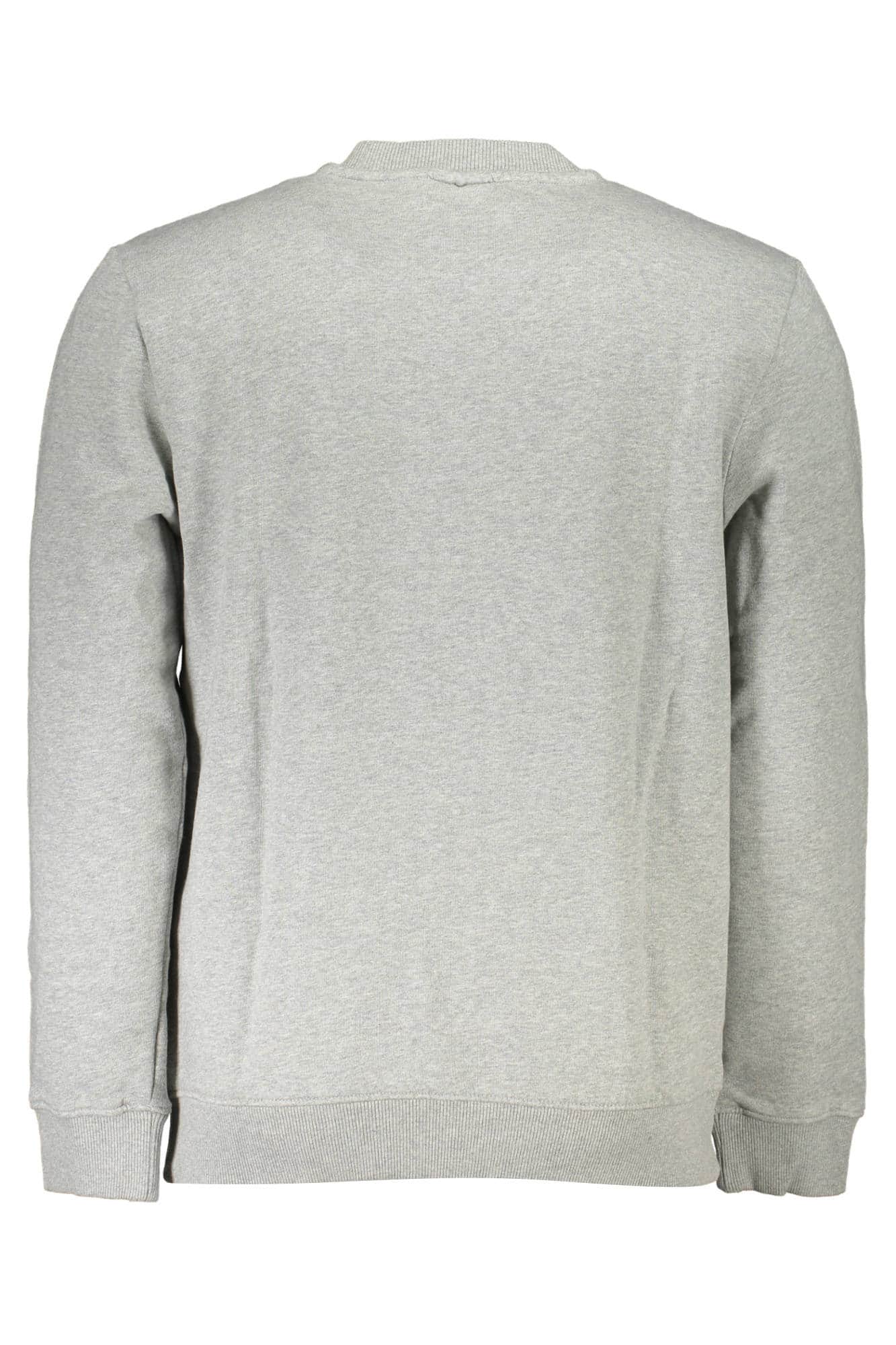 NAPAPIJRI MEN'S GRAY ZIPLESS SWEATSHIRT
