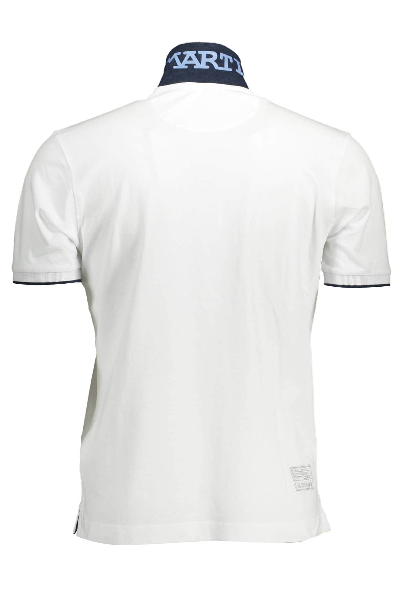 LA MARTINA MEN'S WHITE SHORT SLEEVED POLO SHIRT