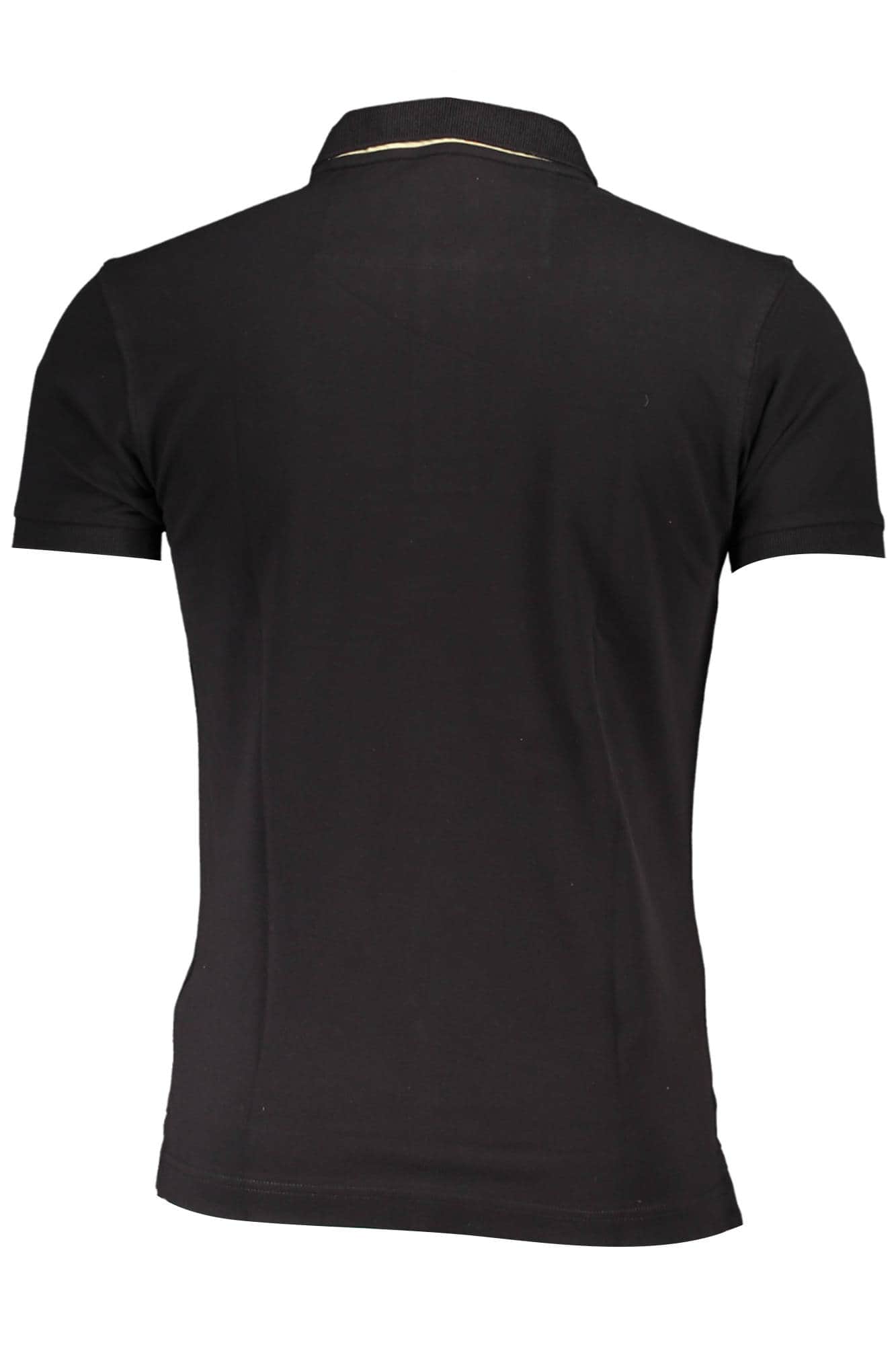 LA MARTINA MEN'S BLACK SHORT SLEEVED POLO SHIRT