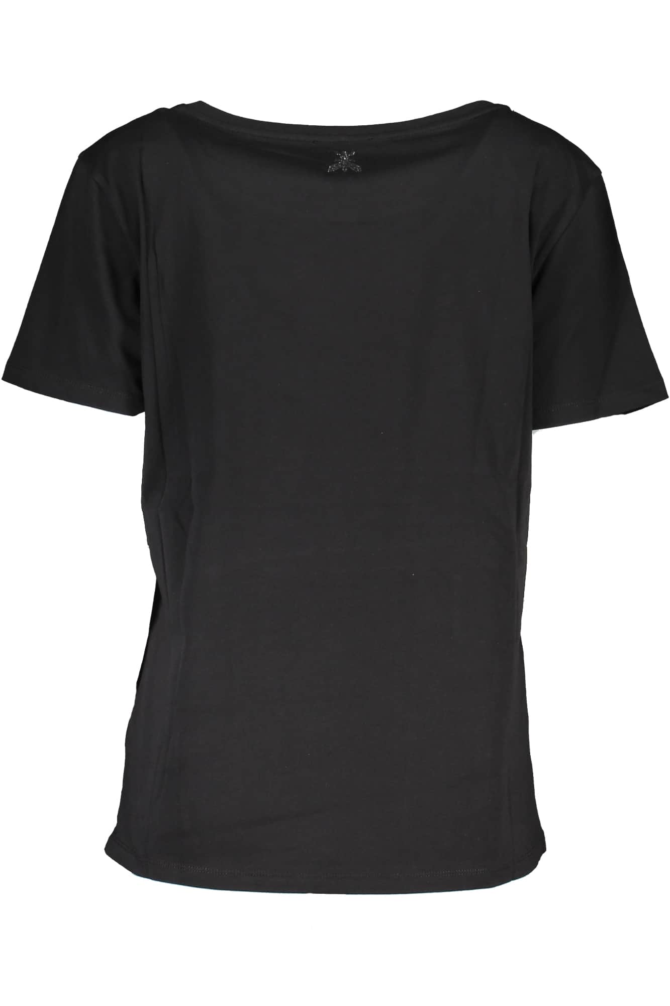PATRIZIA PEPE DAMES KORTE MOUW T-SHIRT ZWART