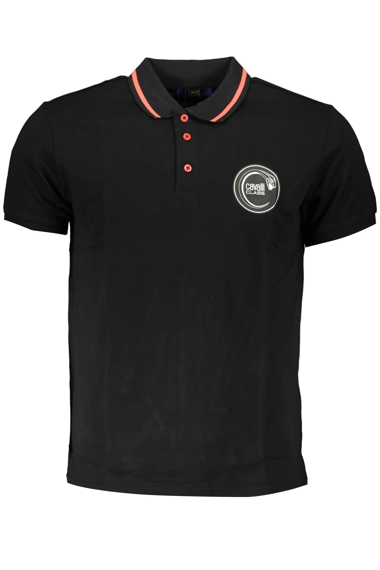 Cavalli Class heren korte mouw polo zwart