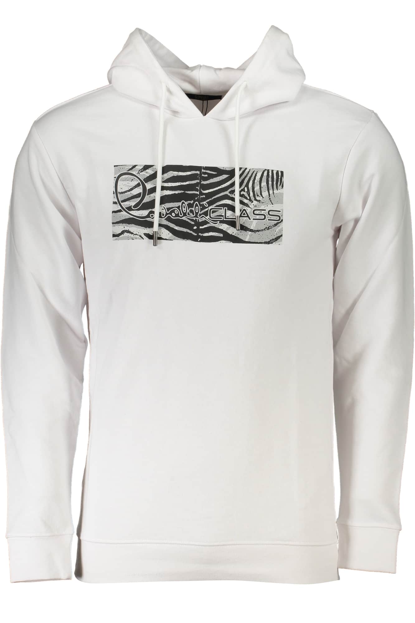 CAVALLI CLASS MEN'S BLUE ZIPLESS SWEATSHIRT