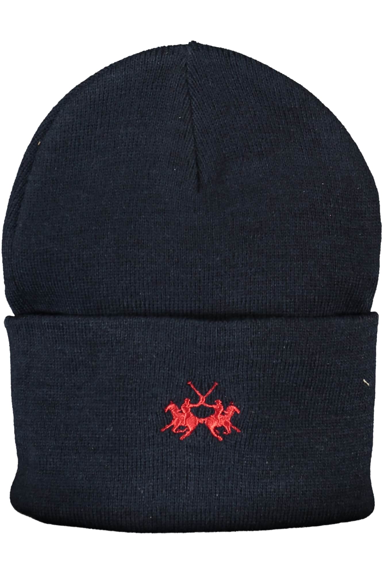 LA MARTINA BLACK MEN'S BEANIE