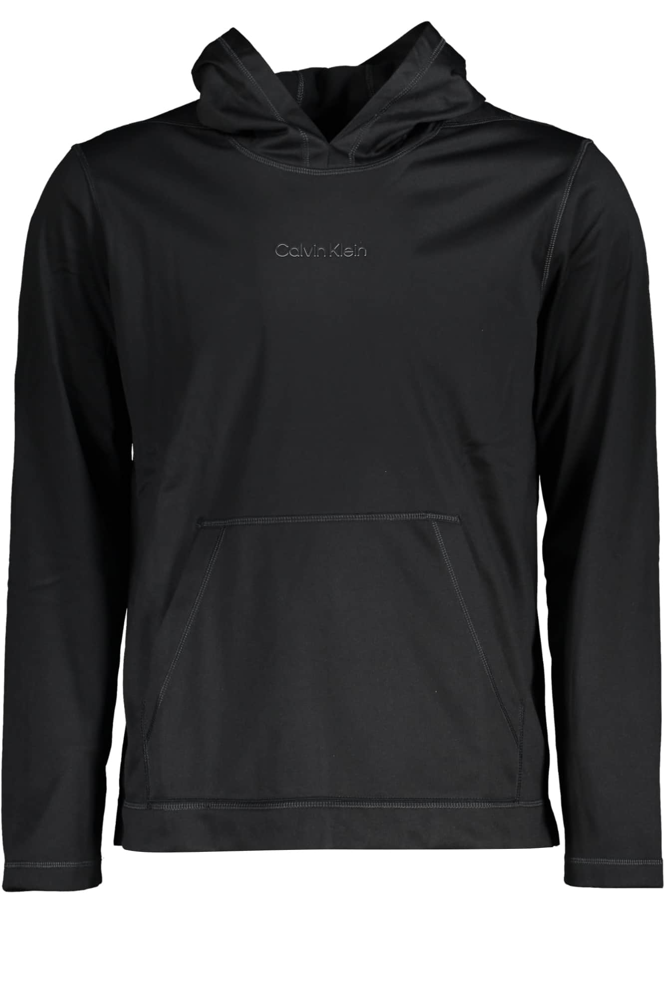 CALVIN KLEIN MEN'S BLACK ZIPLESS SWEATSHIRT