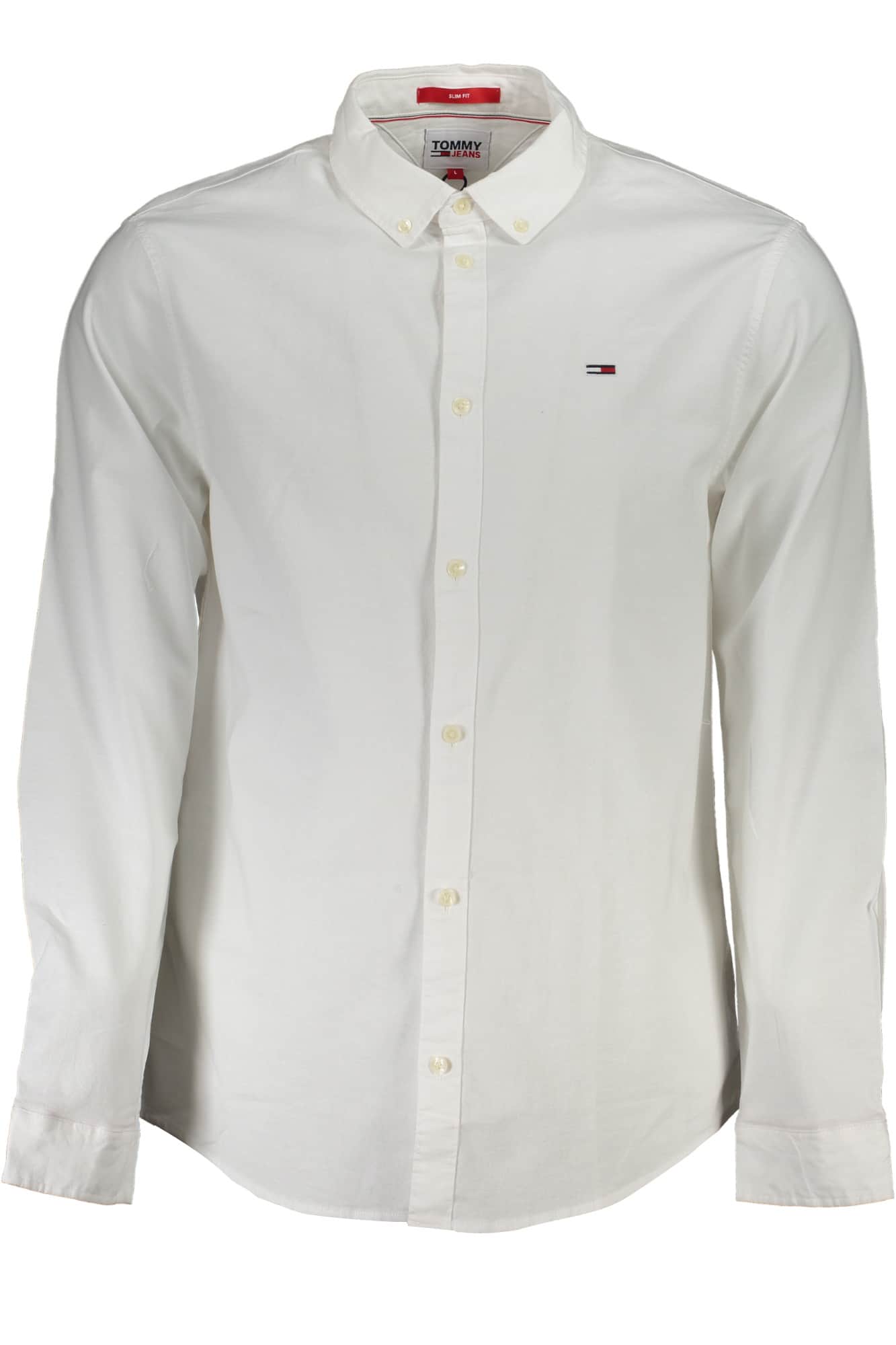 TOMMY HILFIGER MEN'S WHITE LONG SLEEVE SHIRT