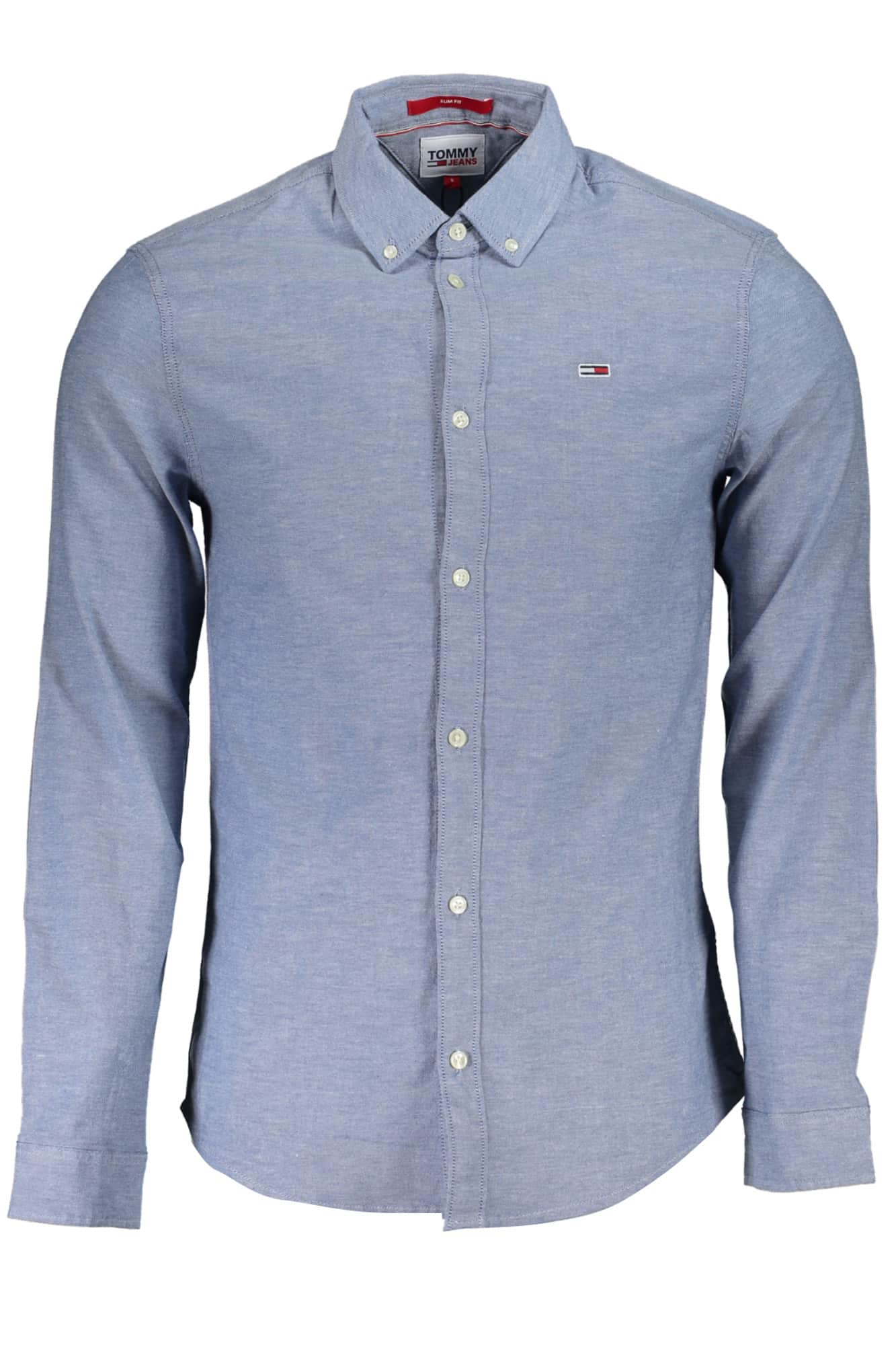 TOMMY HILFIGER HEREN LANGE MOUW SHIRT BLAUW