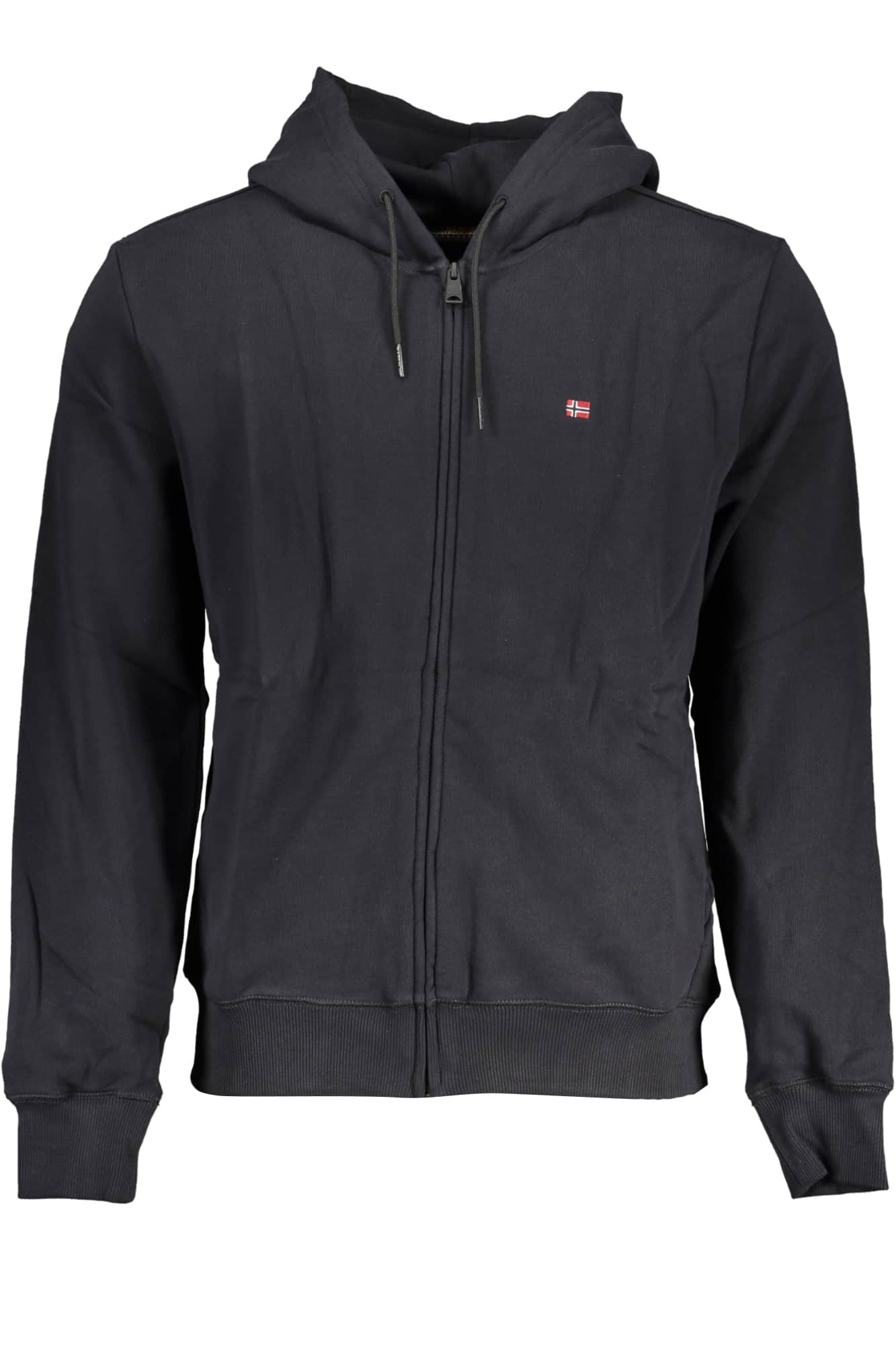 NAPAPIJRI MEN'S BLACK ZIP SWEATSHIRT