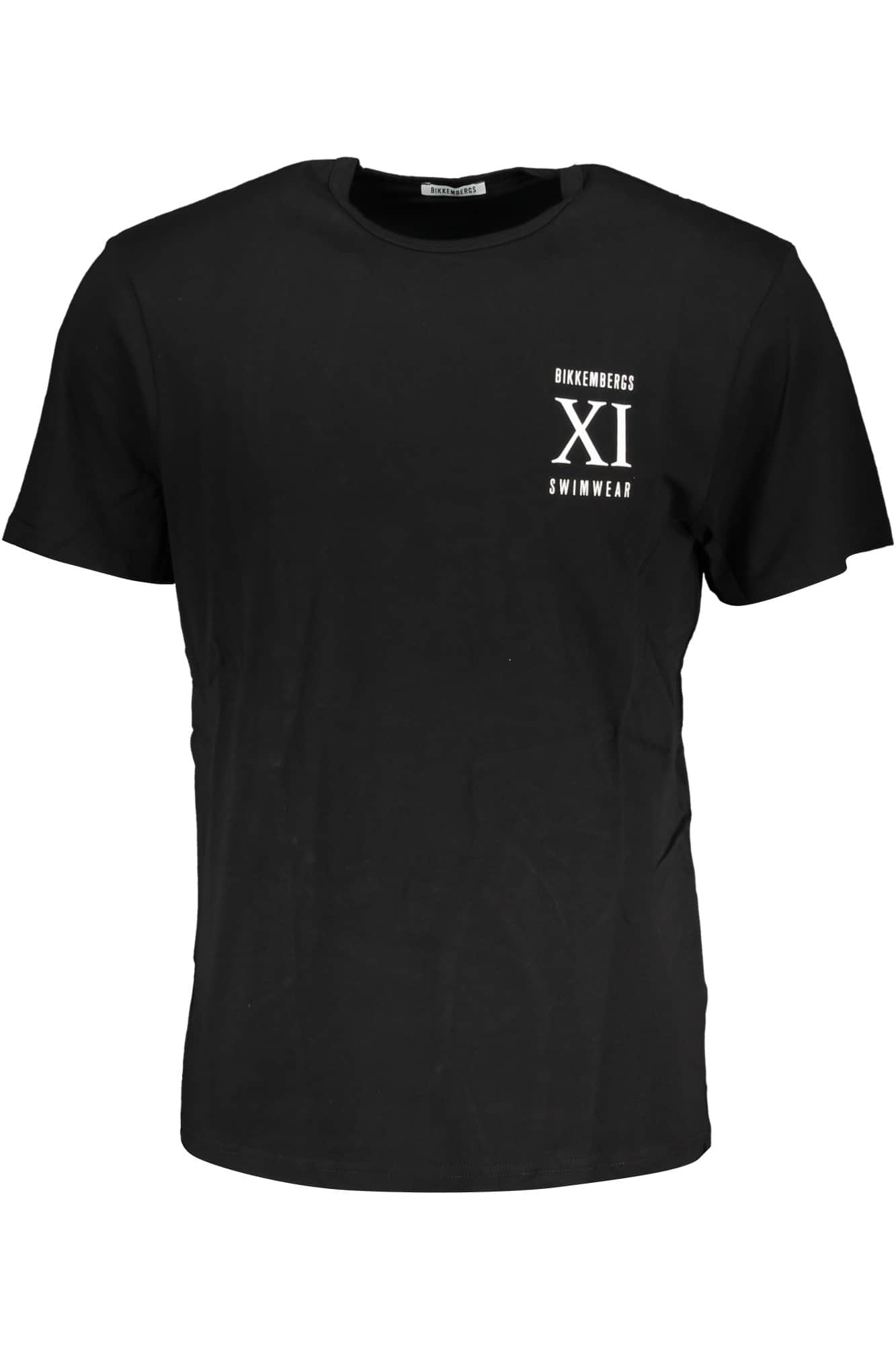 BIKKEMBERGS HEREN KORTE MOUW T-SHIRT ZWART
