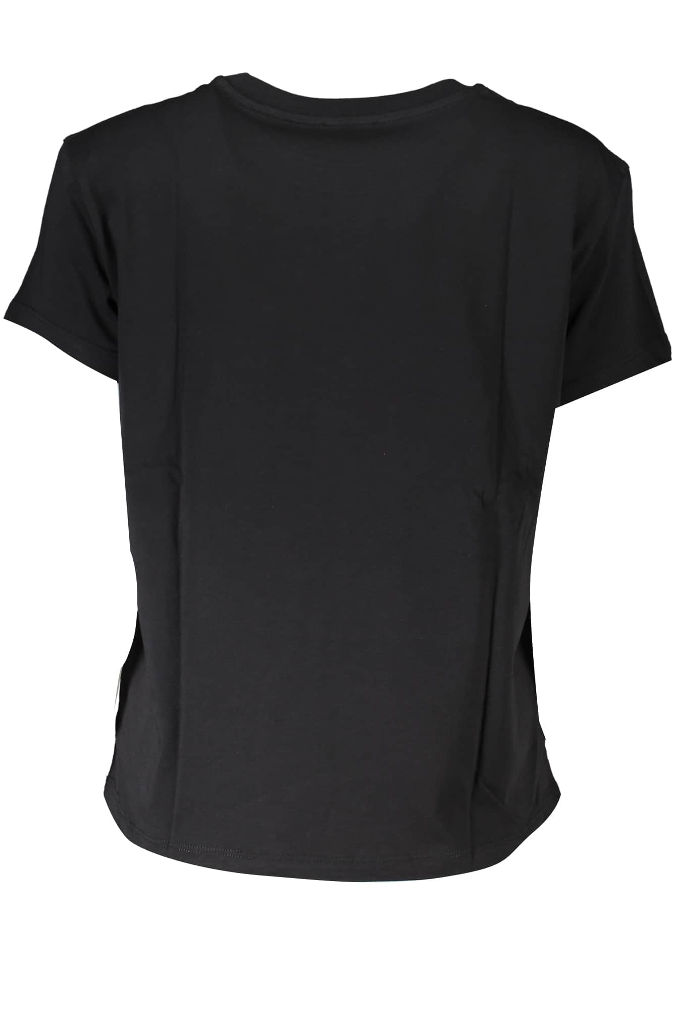 PATRIZIA PEPE DAMES KORTE MOUW T-SHIRT ZWART