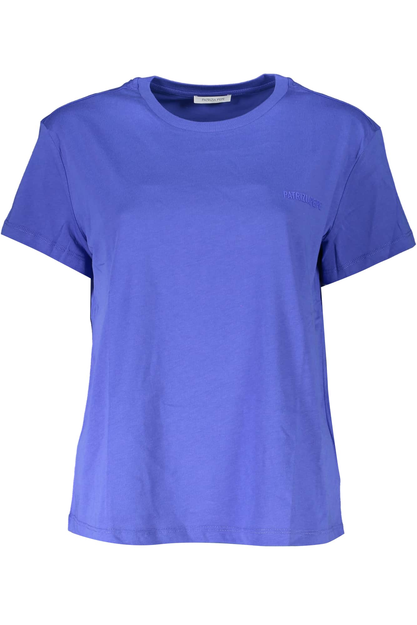 PATRIZIA PEPE DAMES KORTE MOUW T-SHIRT ZWART