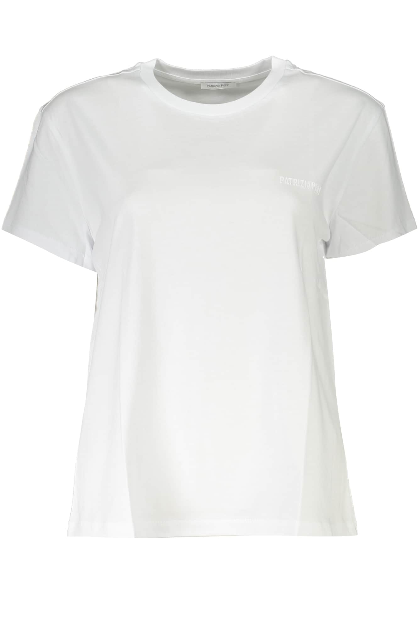 PATRIZIA PEPE DAMES KORTE MOUW T-SHIRT ZWART