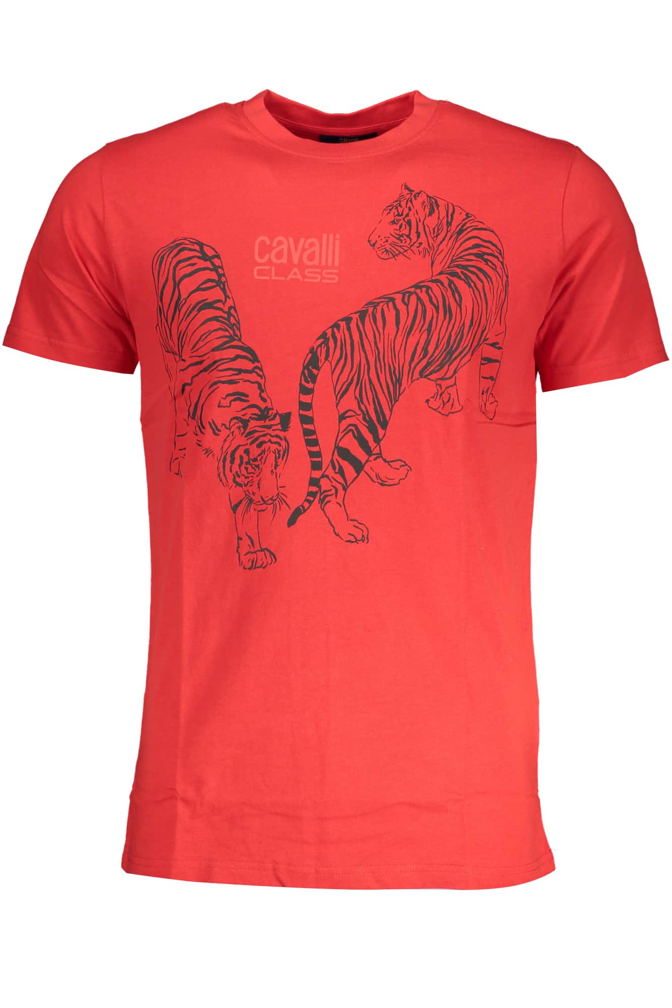 CAVALLI CLASS GREEN MEN'S SHORT SLEEVED T-SHIRT