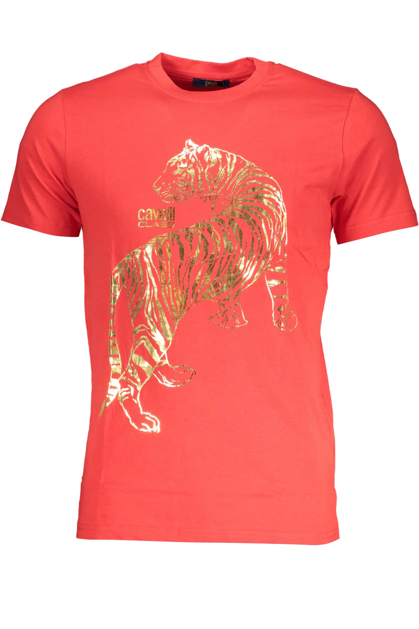 CAVALLI CLASS MEN'S SHORT SLEEVED T-SHIRT BEIGE