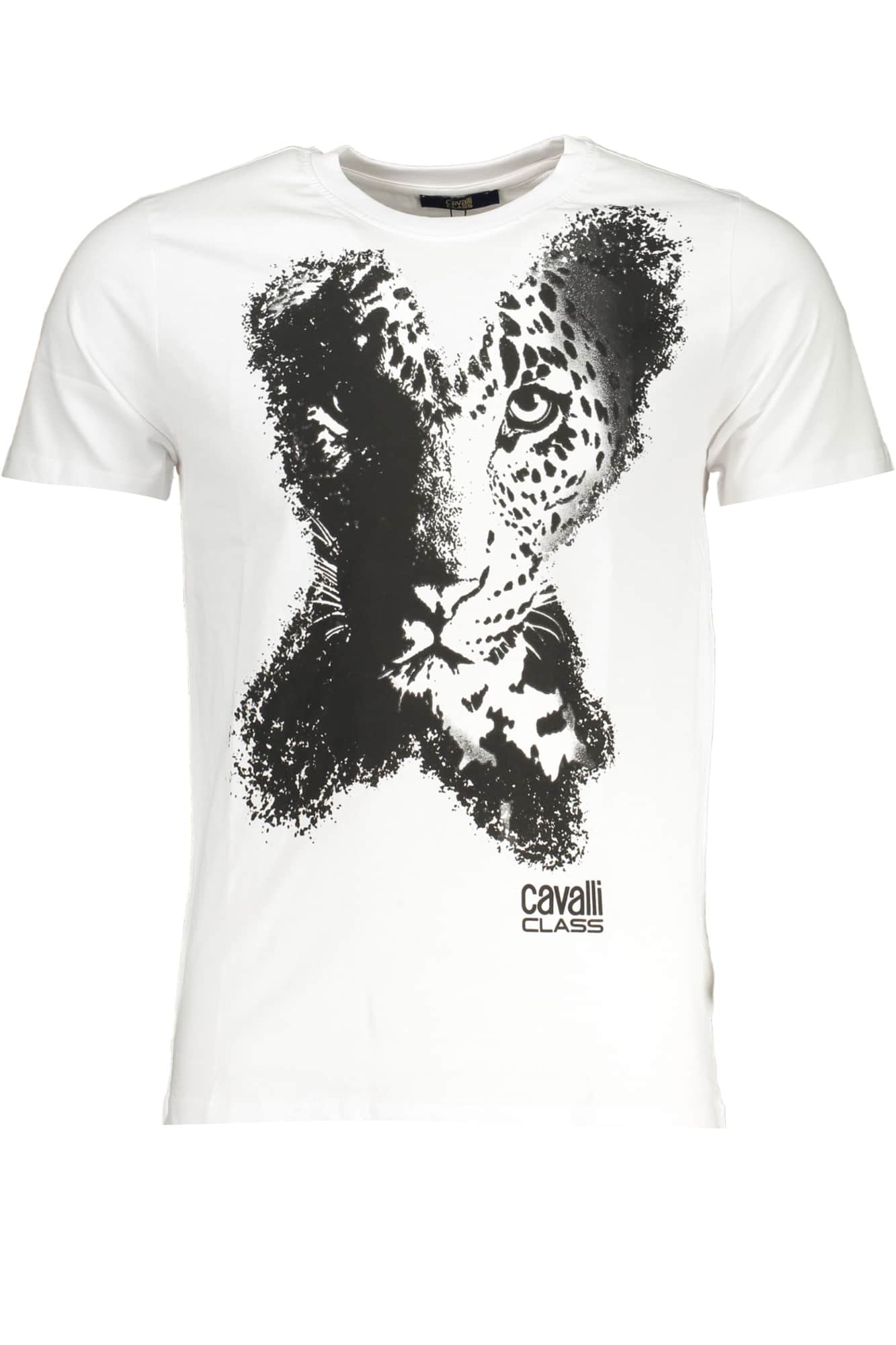 CAVALLI CLASS MEN'S SHORT SLEEVED T-SHIRT BEIGE