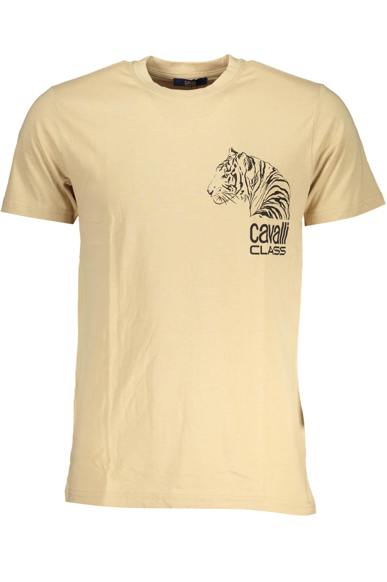 CAVALLI CLASS GREEN MEN'S SHORT SLEEVED T-SHIRT