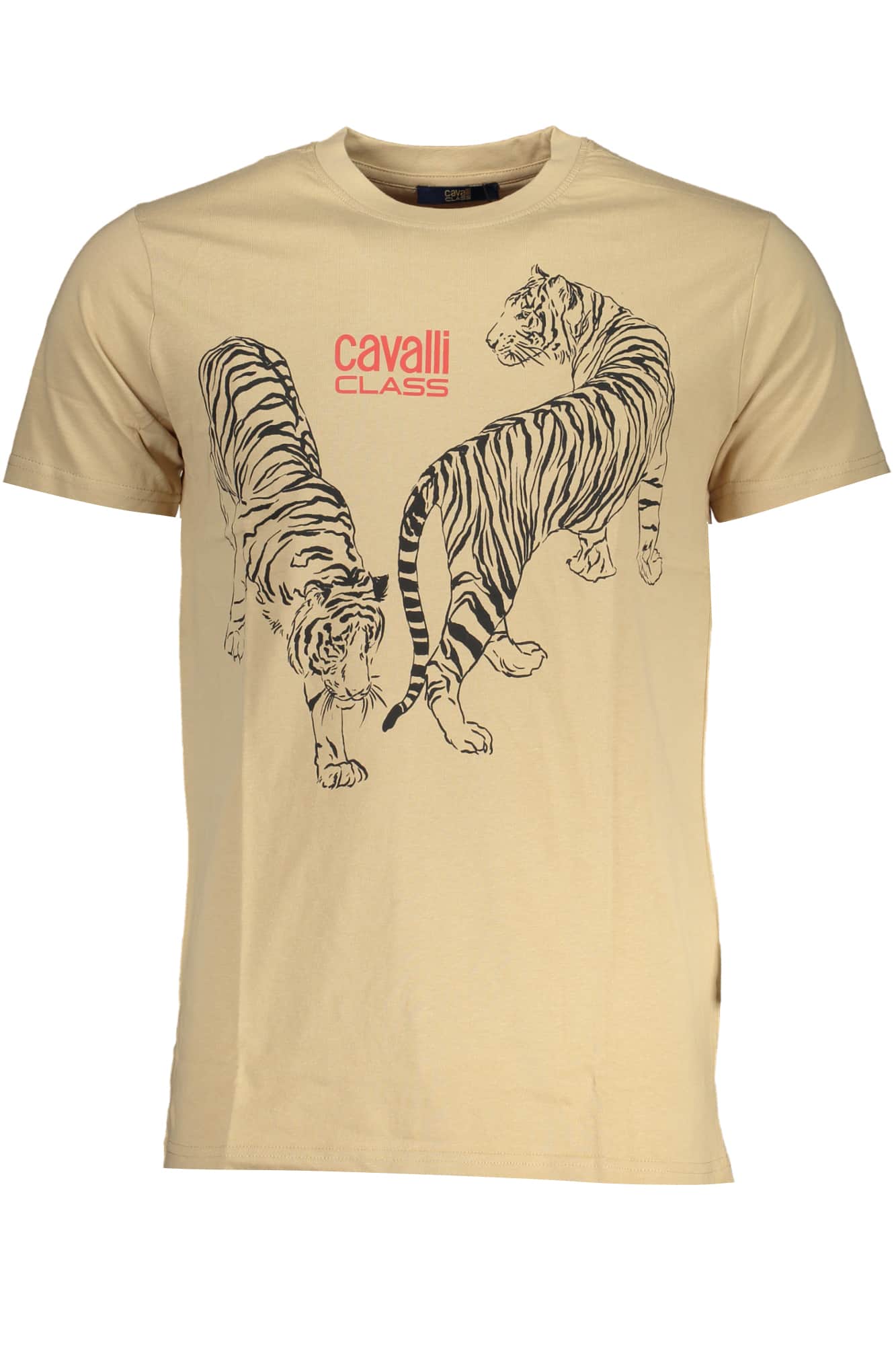 CAVALLI CLASS GREEN MEN'S SHORT SLEEVED T-SHIRT