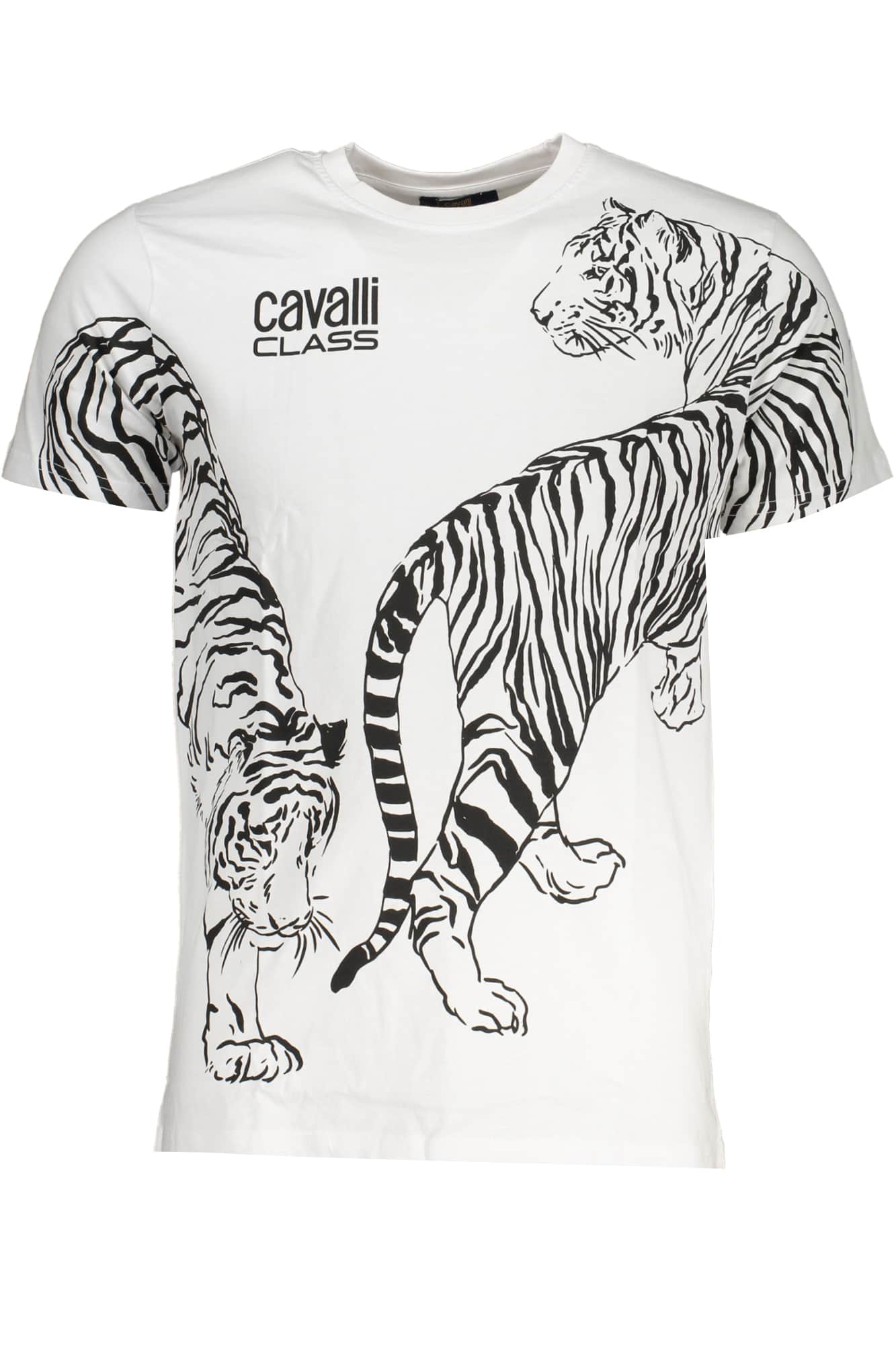 CAVALLI CLASS HEREN'S SHORT SLEEVED T-SHIRT WHITE