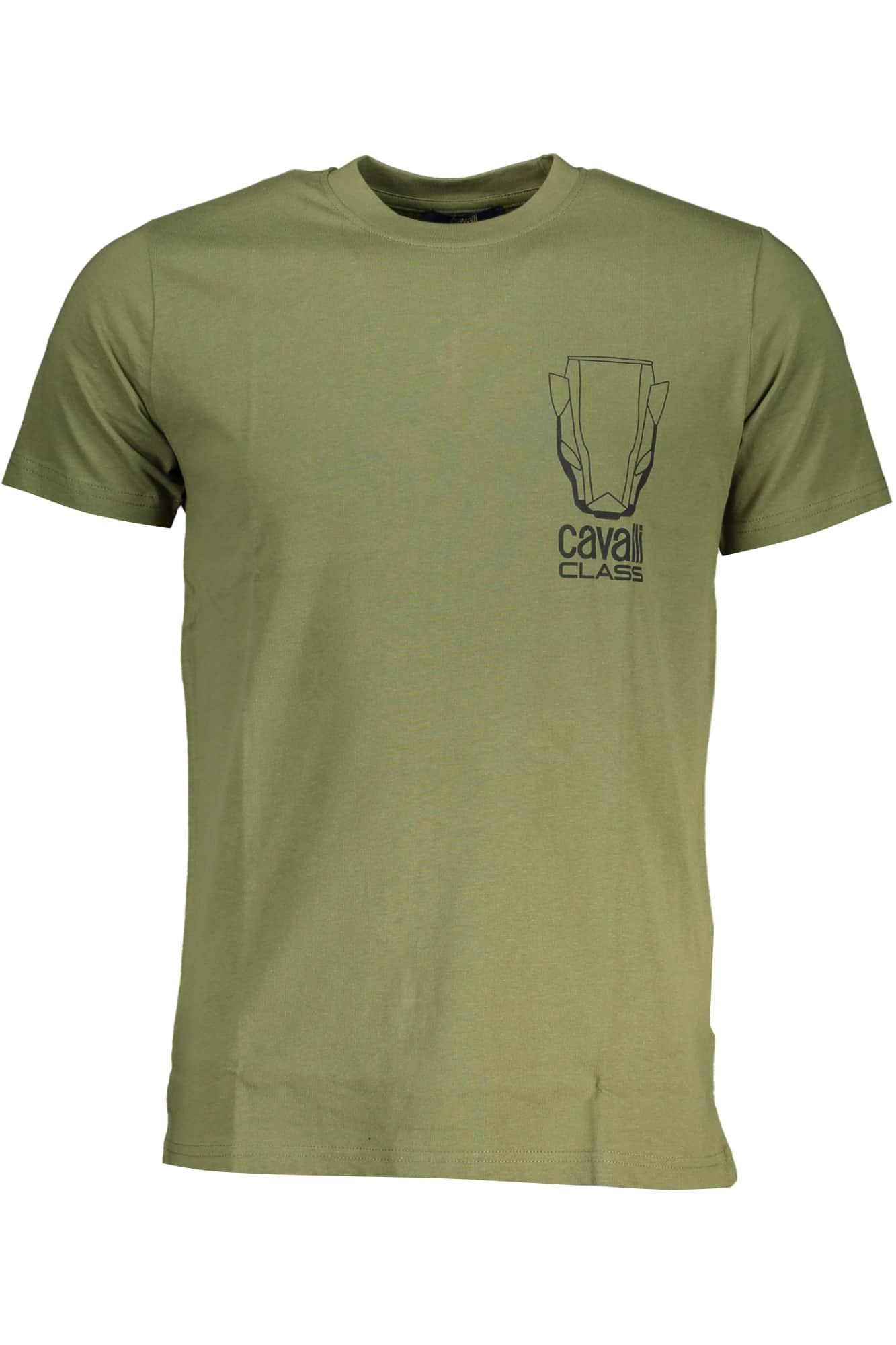 CAVALLI CLASS MEN'S SHORT SLEEVED T-SHIRT BEIGE