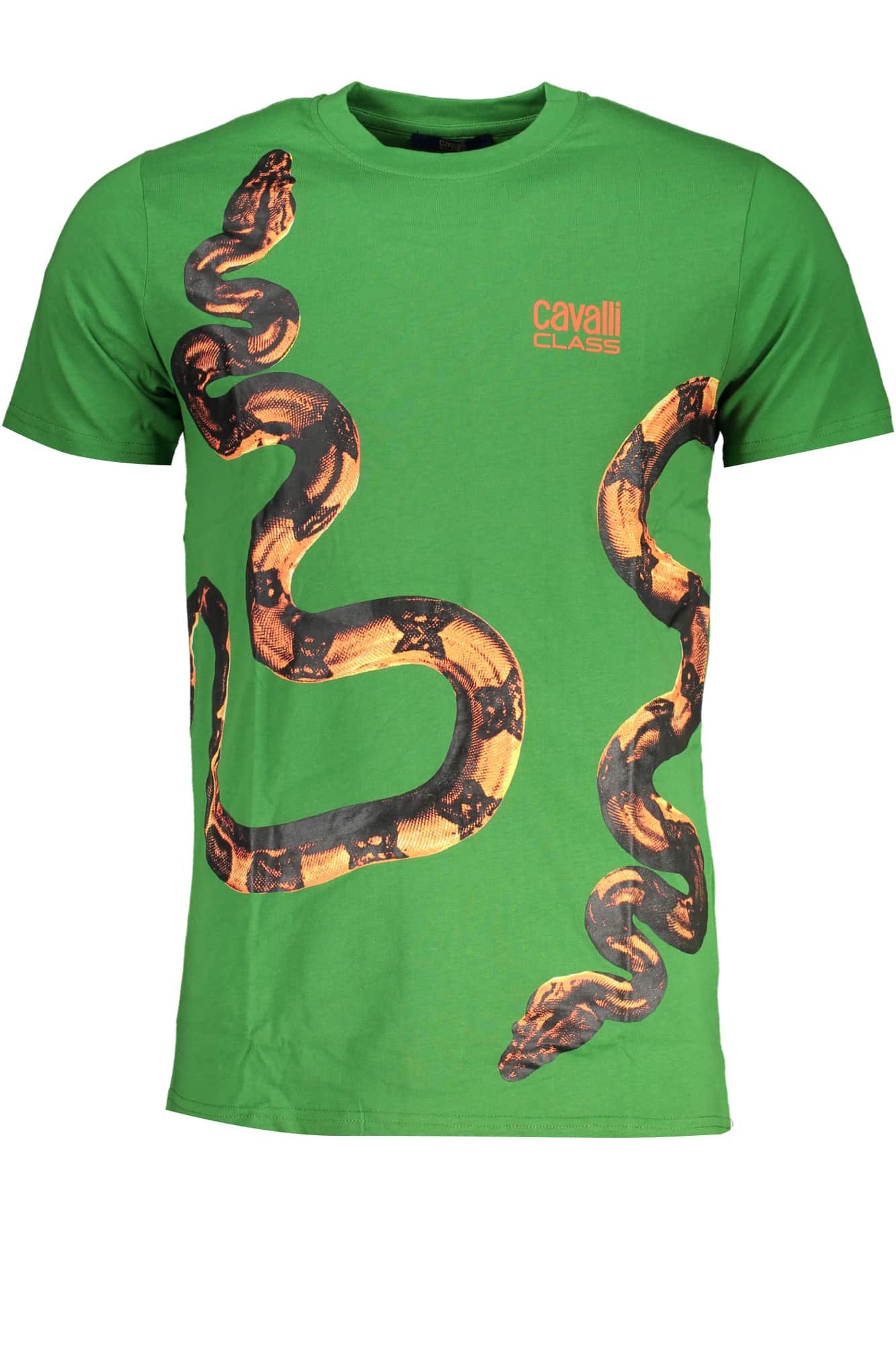 CAVALLI CLASS MEN'S SHORT SLEEVED T-SHIRT BLUE