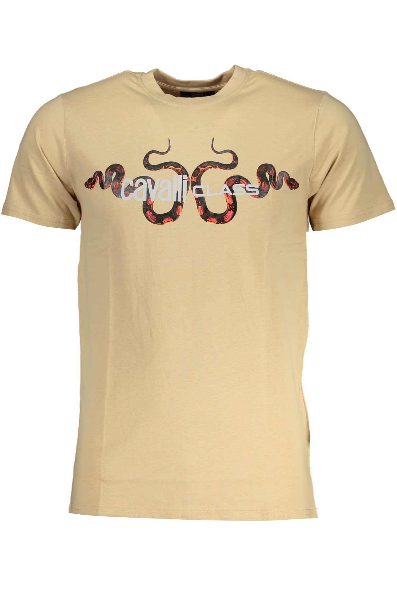 CAVALLI CLASS GREEN MEN'S SHORT SLEEVED T-SHIRT