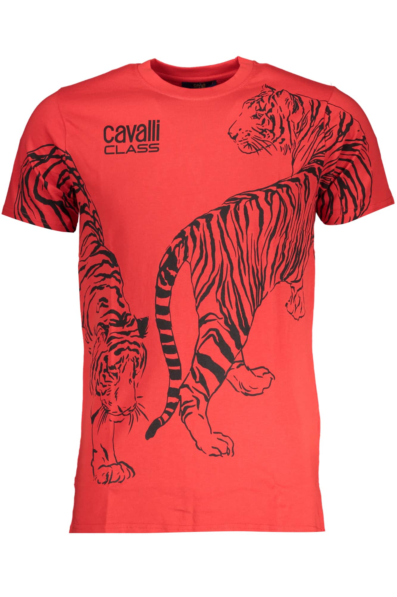 CAVALLI CLASS GREEN MEN'S SHORT SLEEVED T-SHIRT