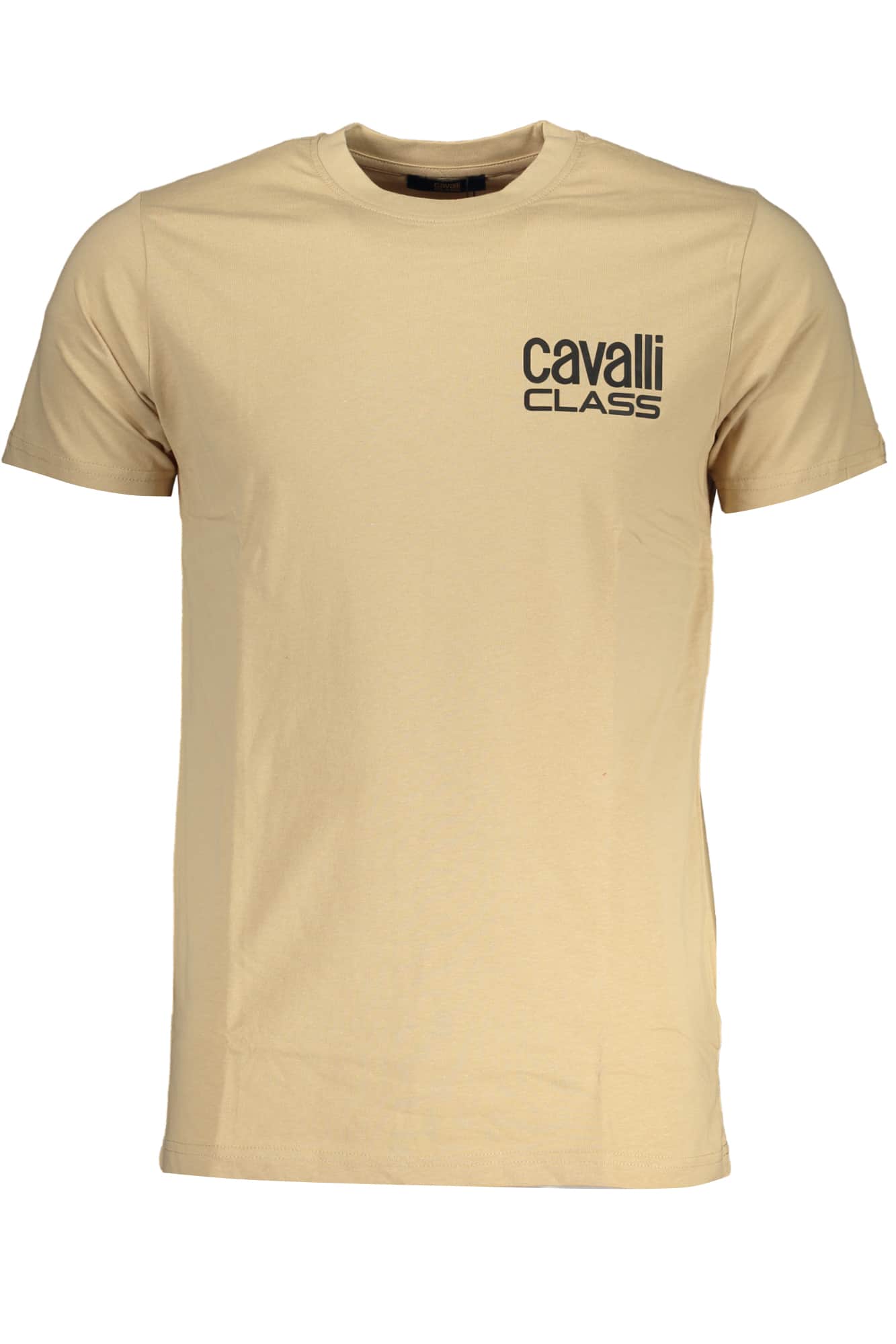 CAVALLI CLASS HEREN KORTE MOUW T-SHIRT BEIGE