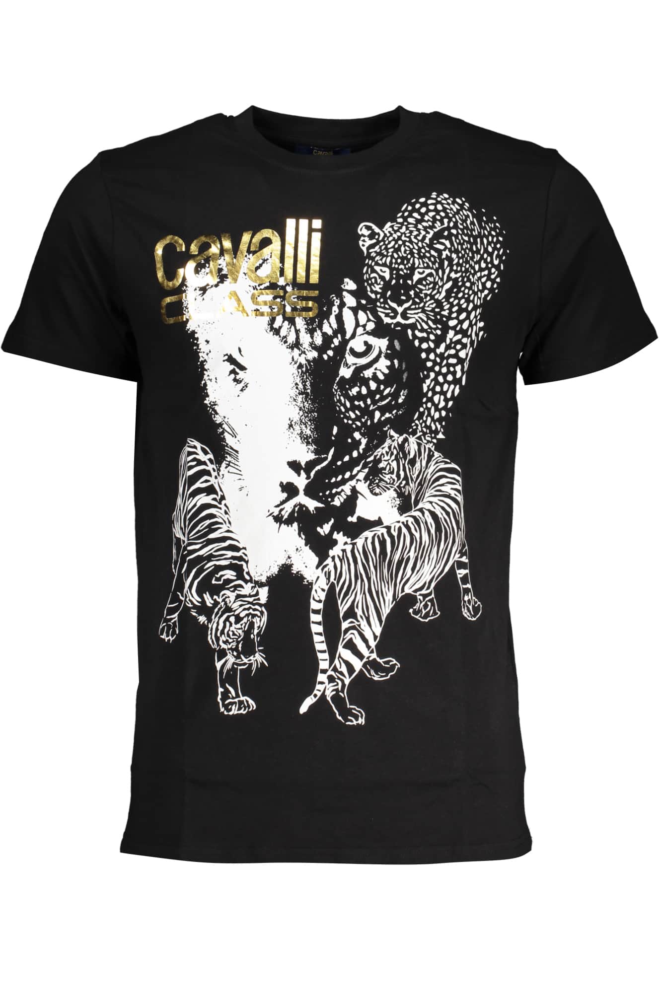CAVALLI CLASS MEN'S SHORT SLEEVED T-SHIRT WHITE