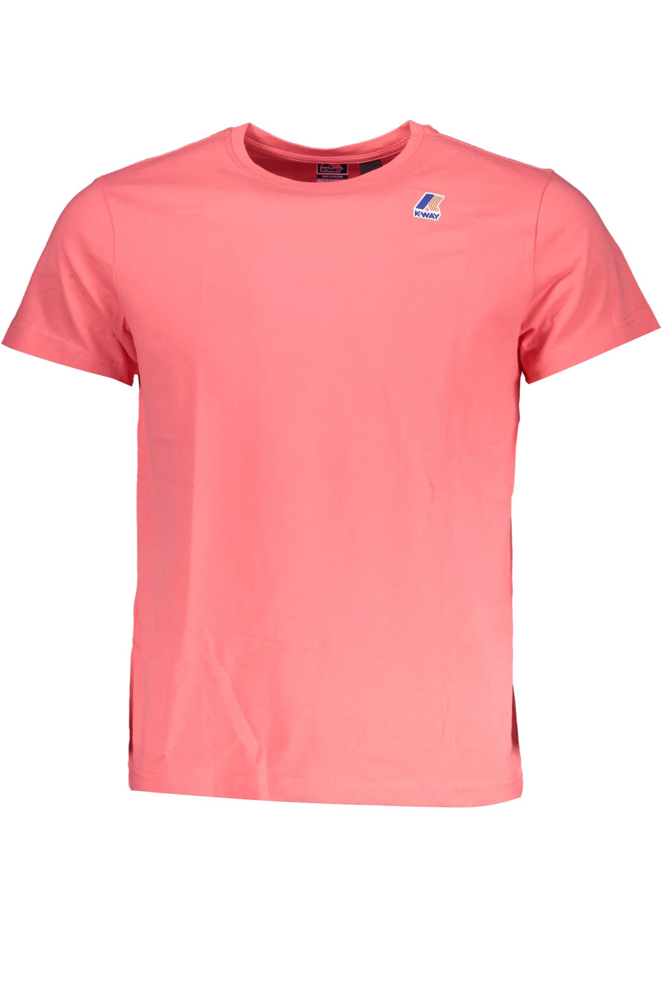 Heren K-Way korte mouw t-shirt roze