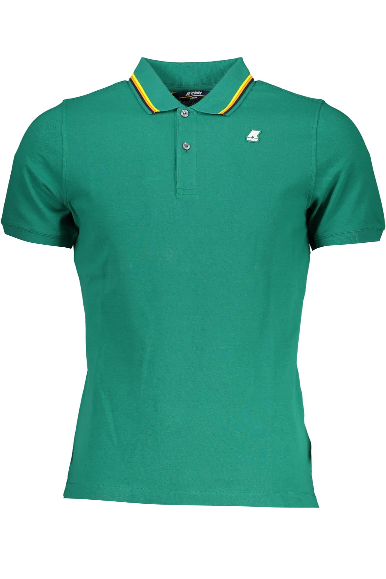 K-Way geel heren korte mouw polo