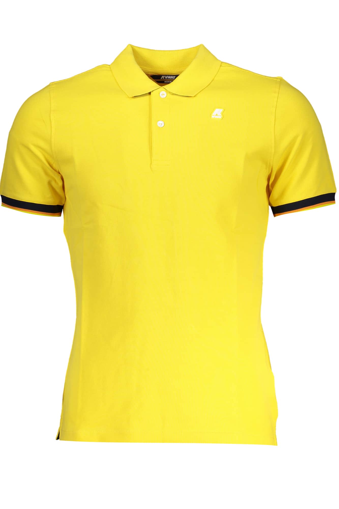 K-Way geel heren korte mouw polo