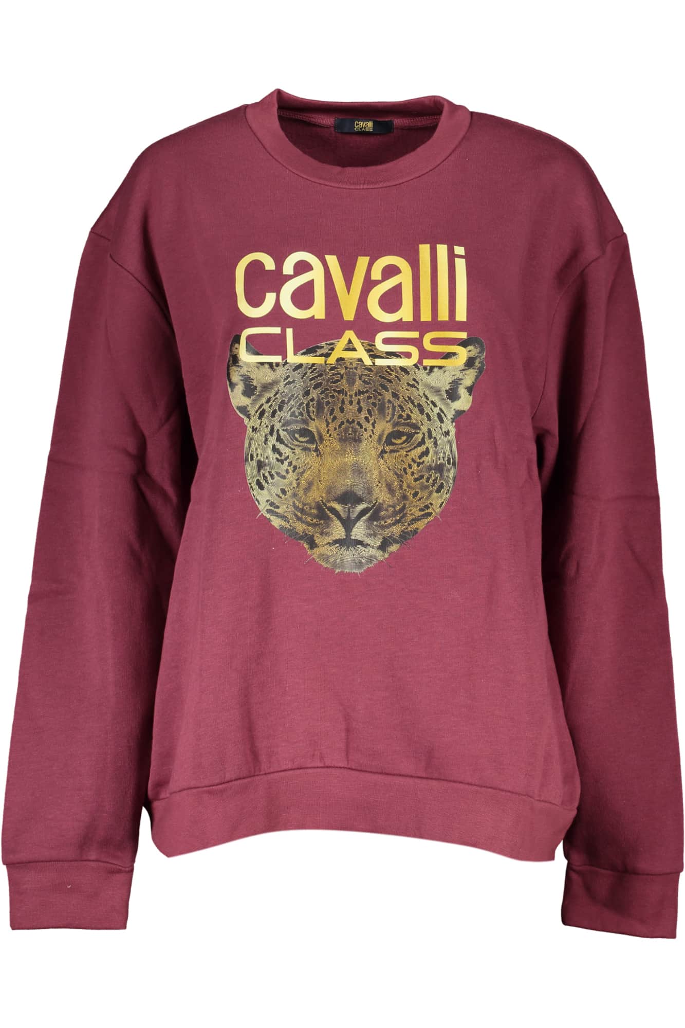 CAVALLI CLASS WOMEN'S PINK SWEATSHIRT WITHOUT ZIP