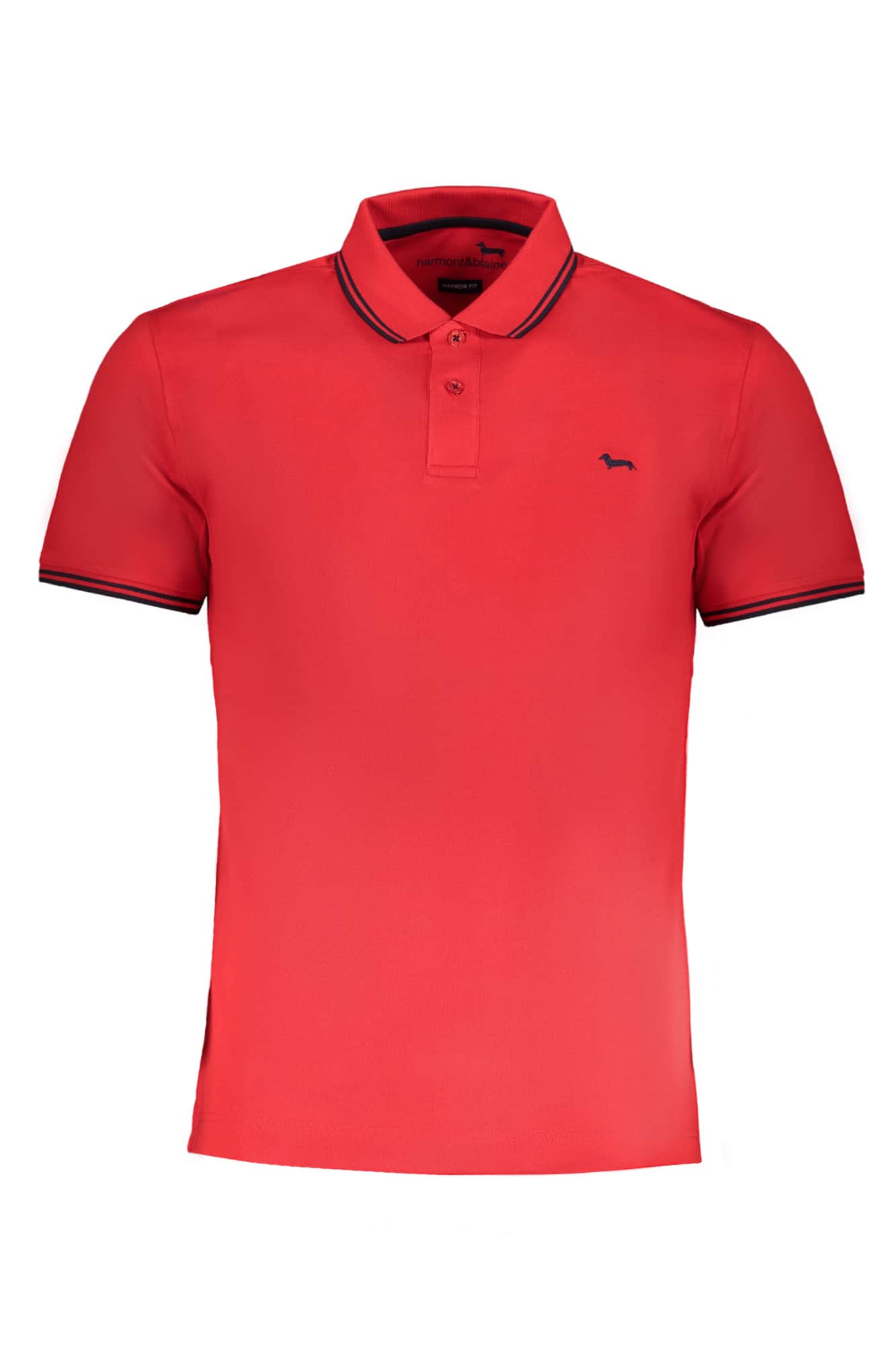 HARMONT & BLAINE GROEN HEREN KORTE MOUW POLO